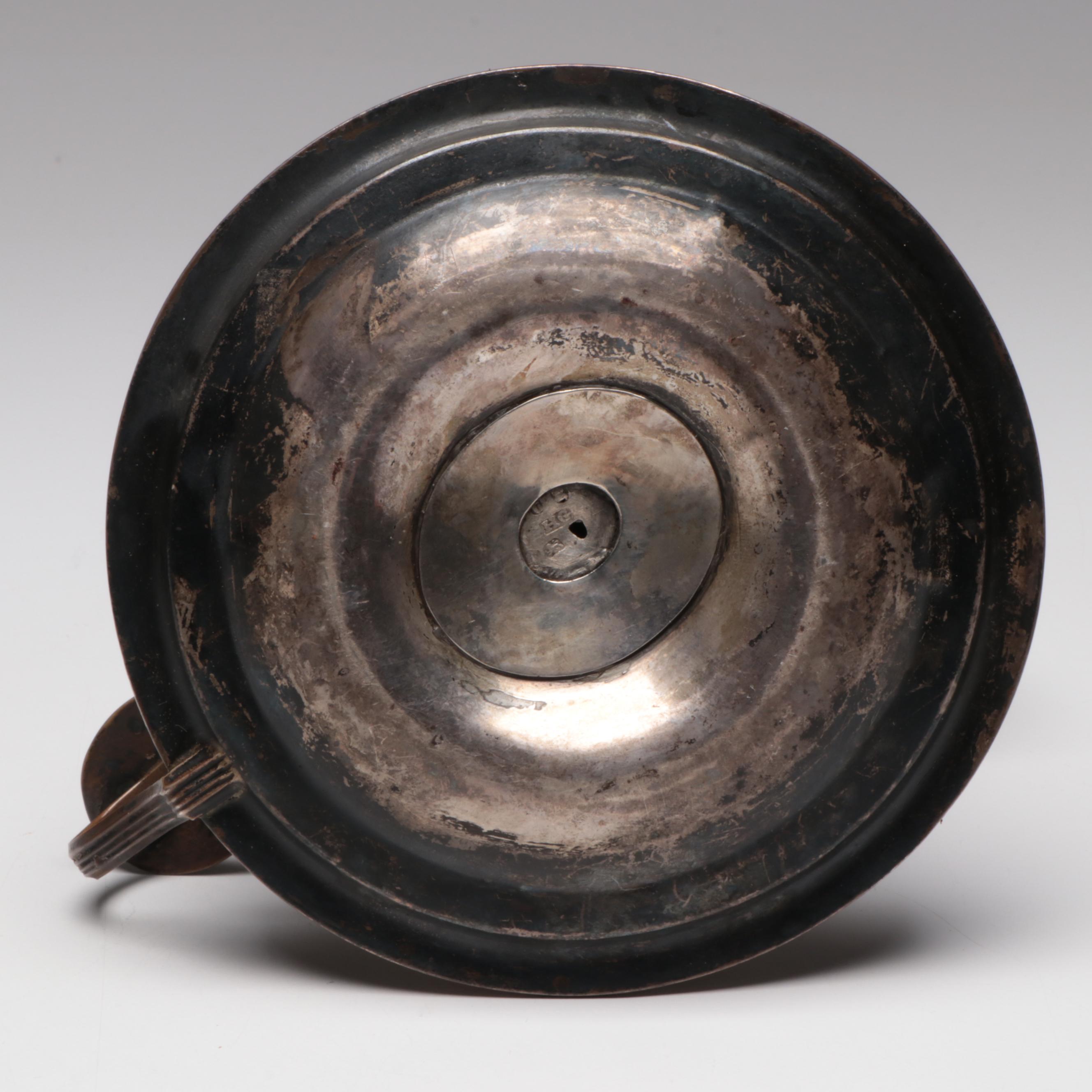 English Wax Jack with Henry Green Sterling Silver Components, 18th Century