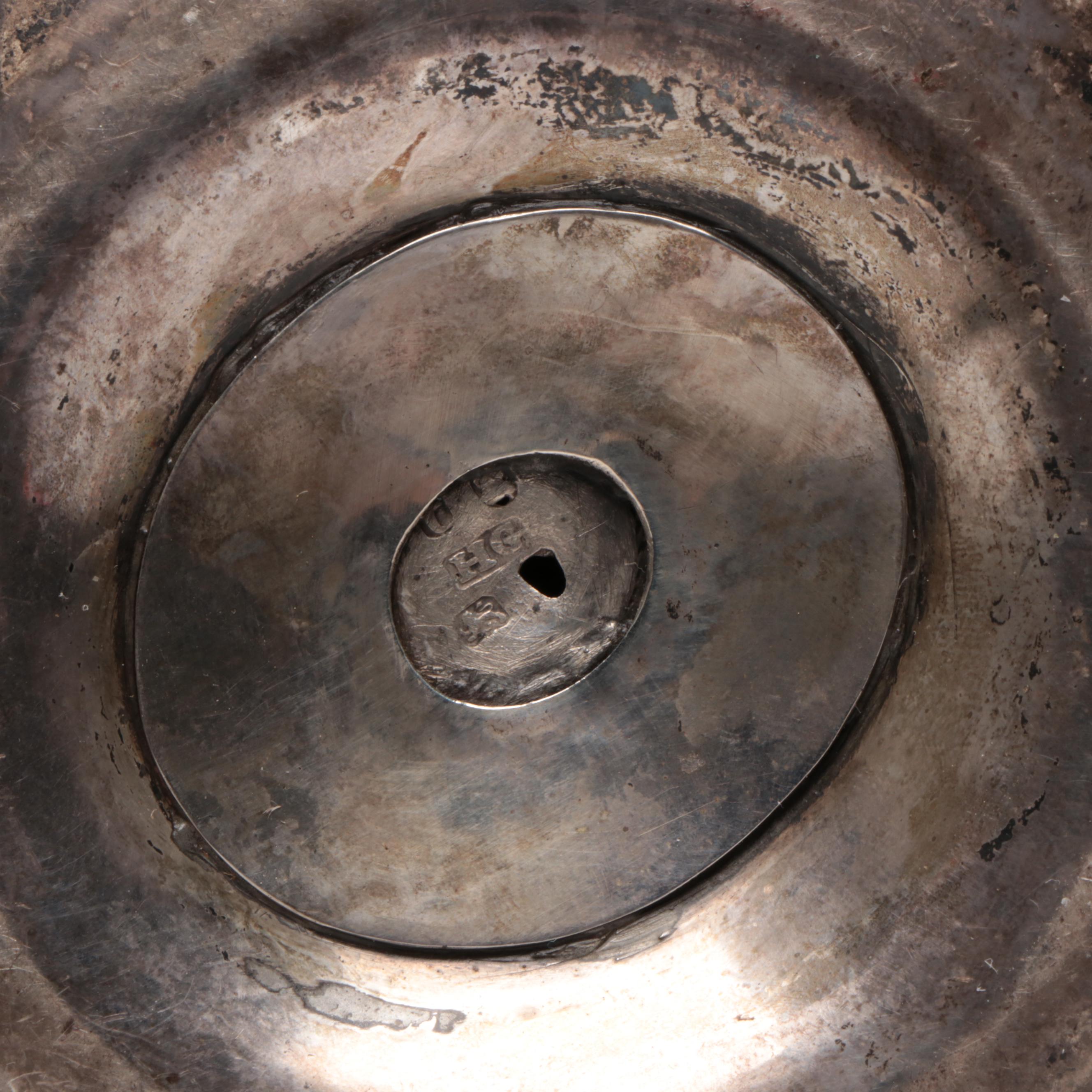 English Wax Jack with Henry Green Sterling Silver Components, 18th Century