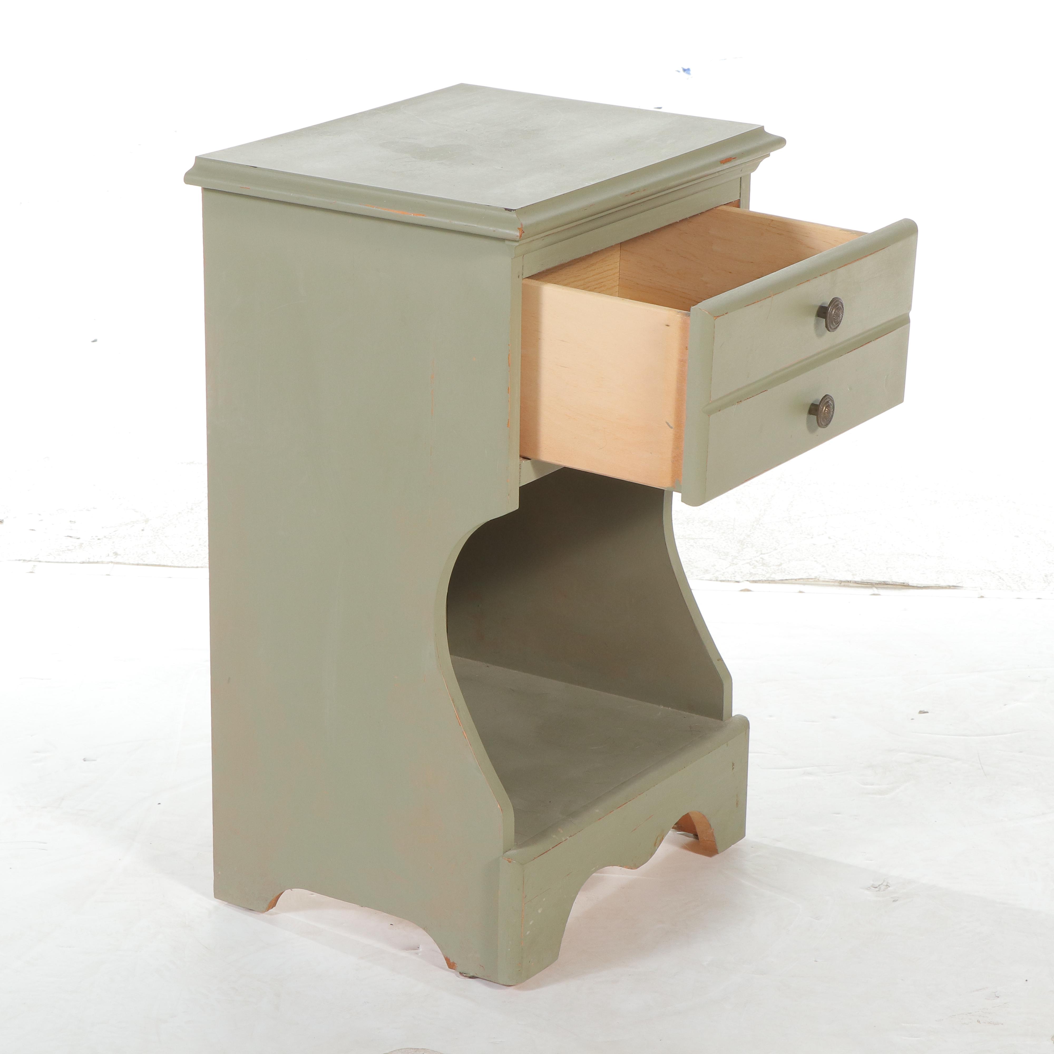 Carolina Furniture Works Painted Wood End Table