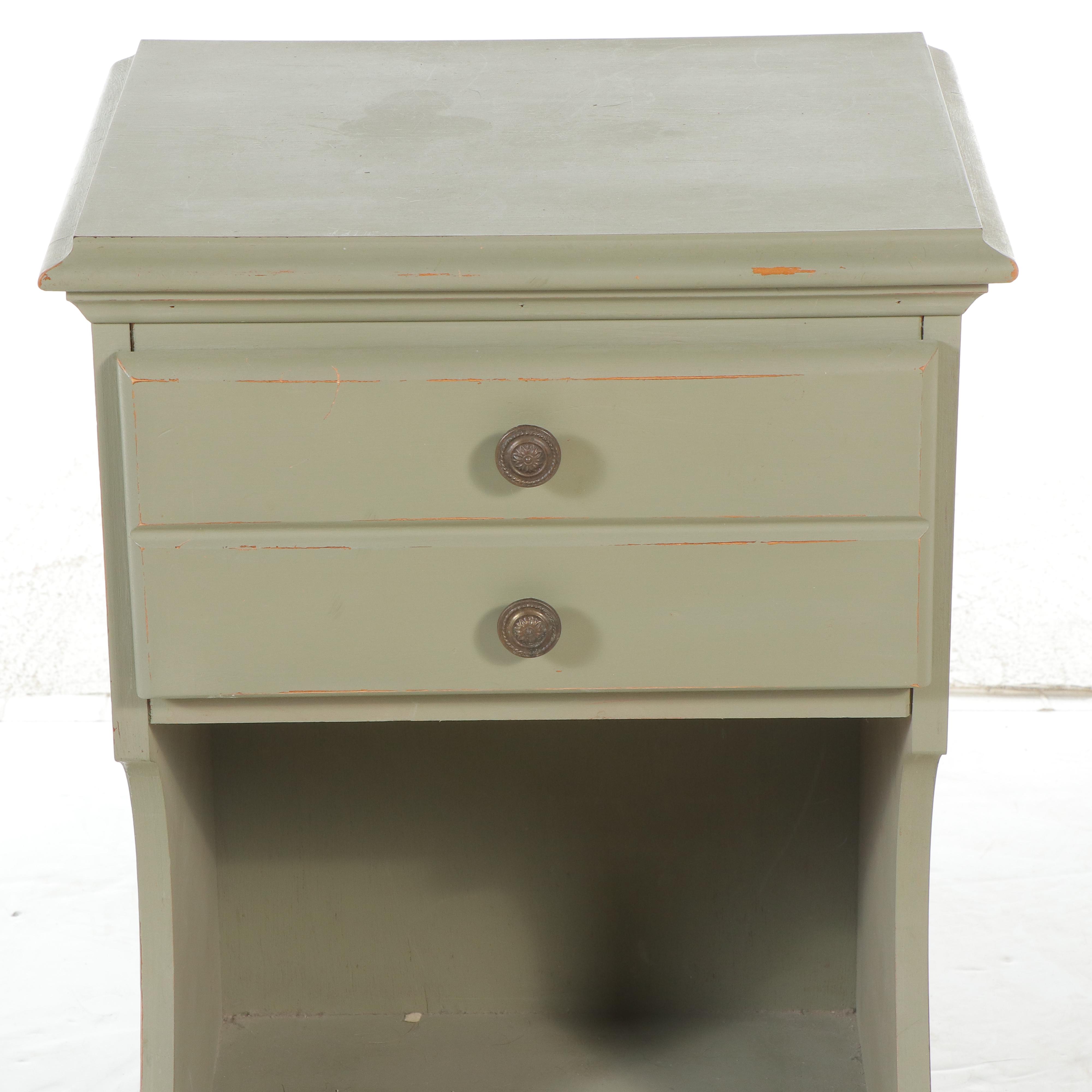 Carolina Furniture Works Painted Wood End Table