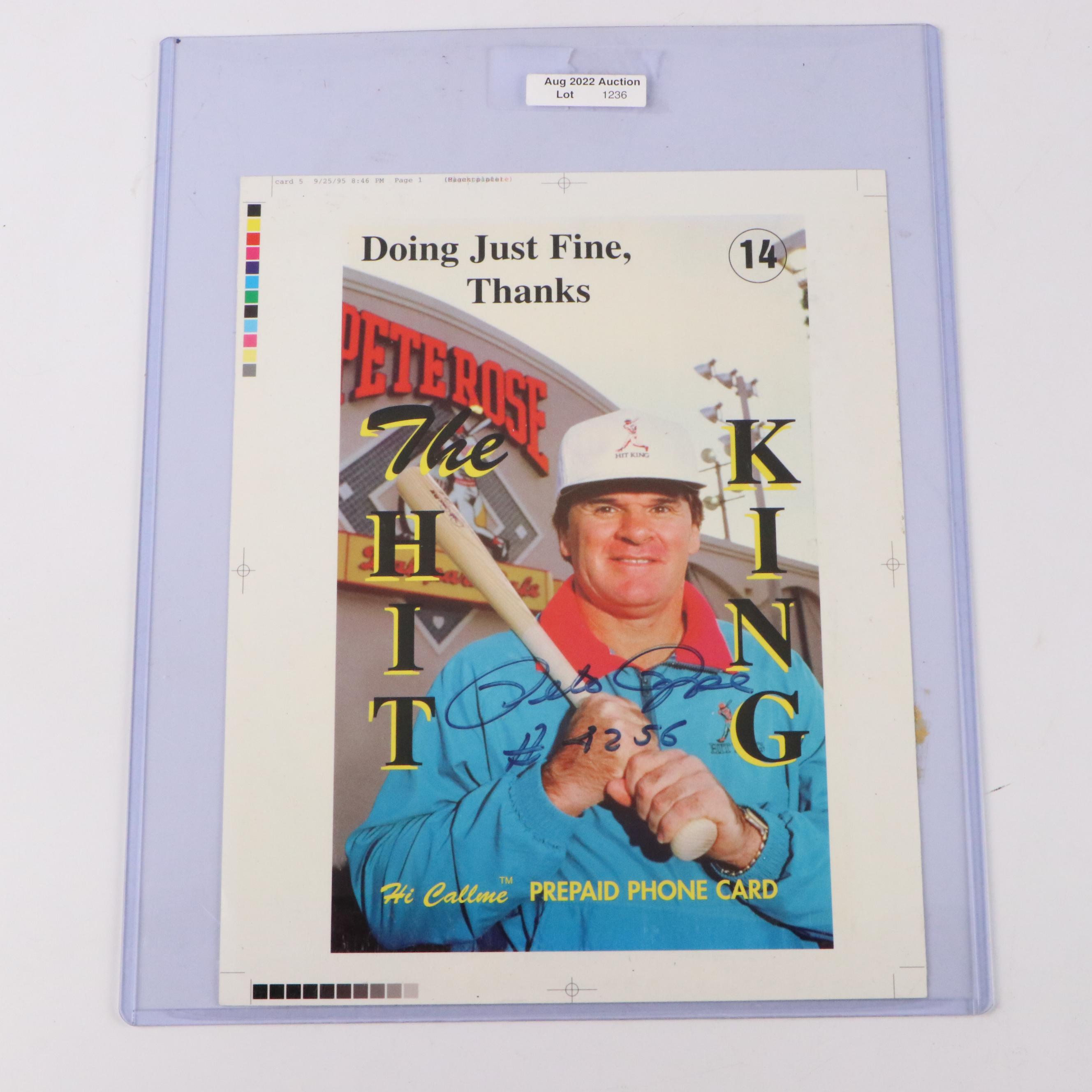 Frank Robinson Signed "586 HRs" Cincinnati Reds Print in Matted Display