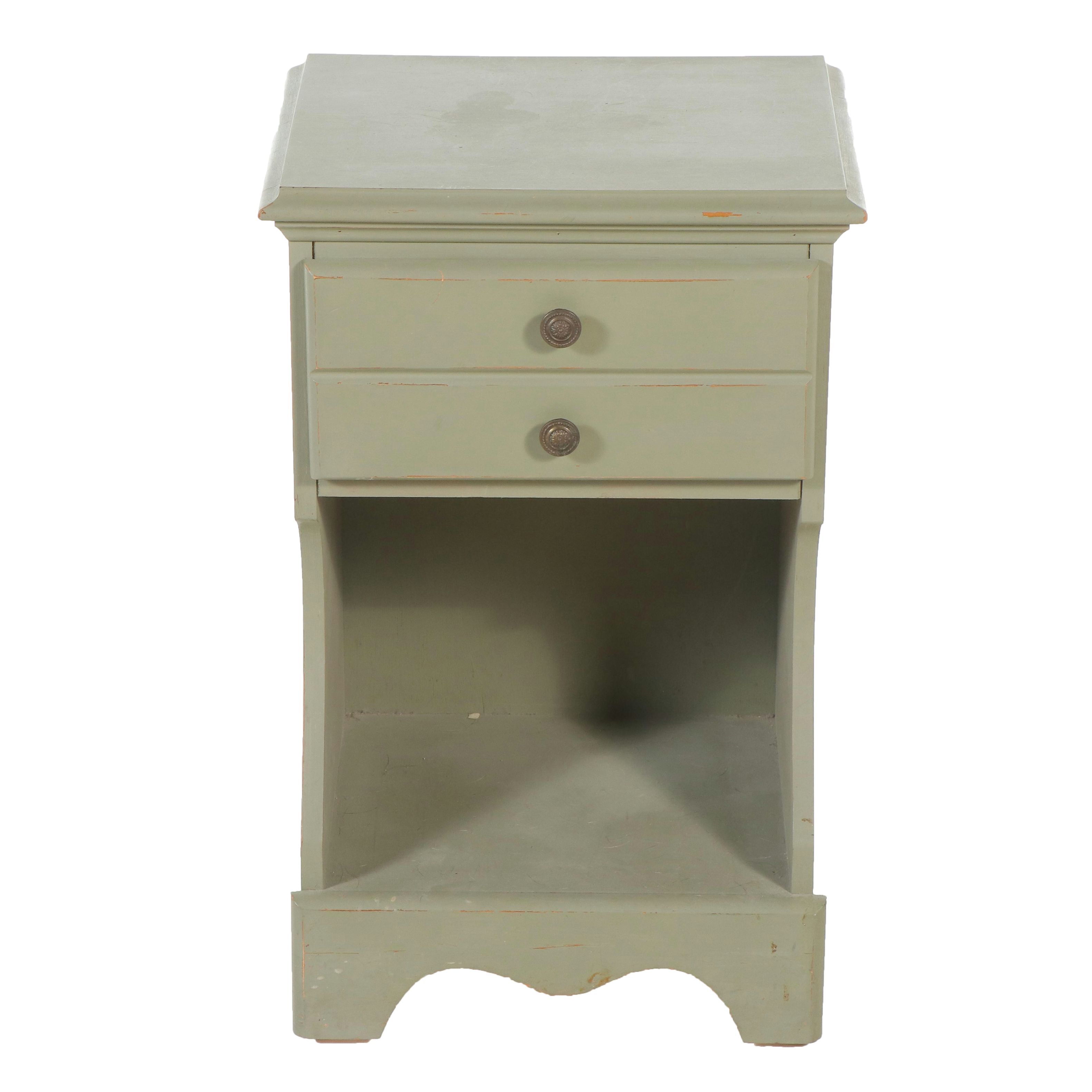 Carolina Furniture Works Painted Wood End Table