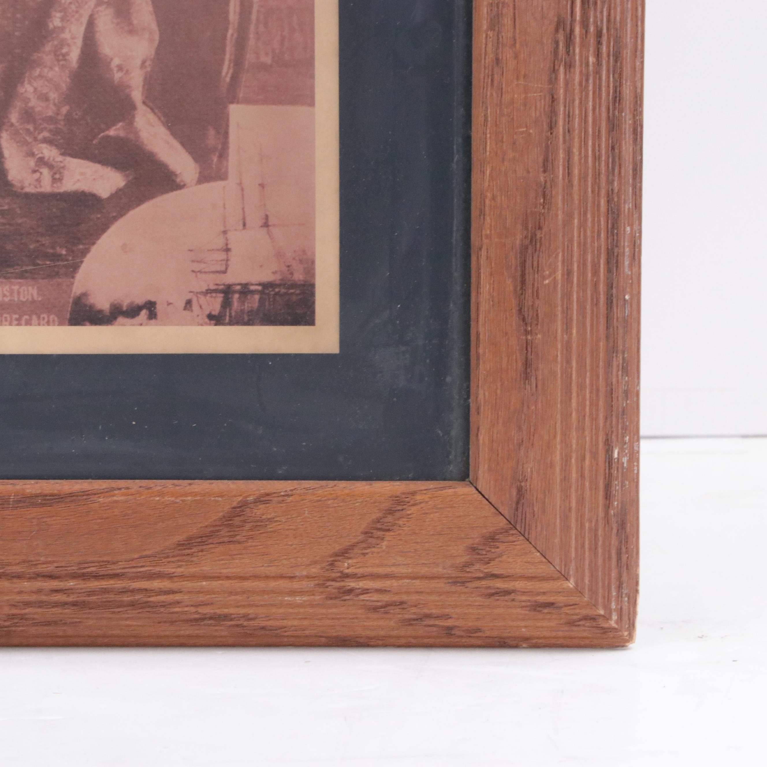 Offset Lithograph of Confederate Generals