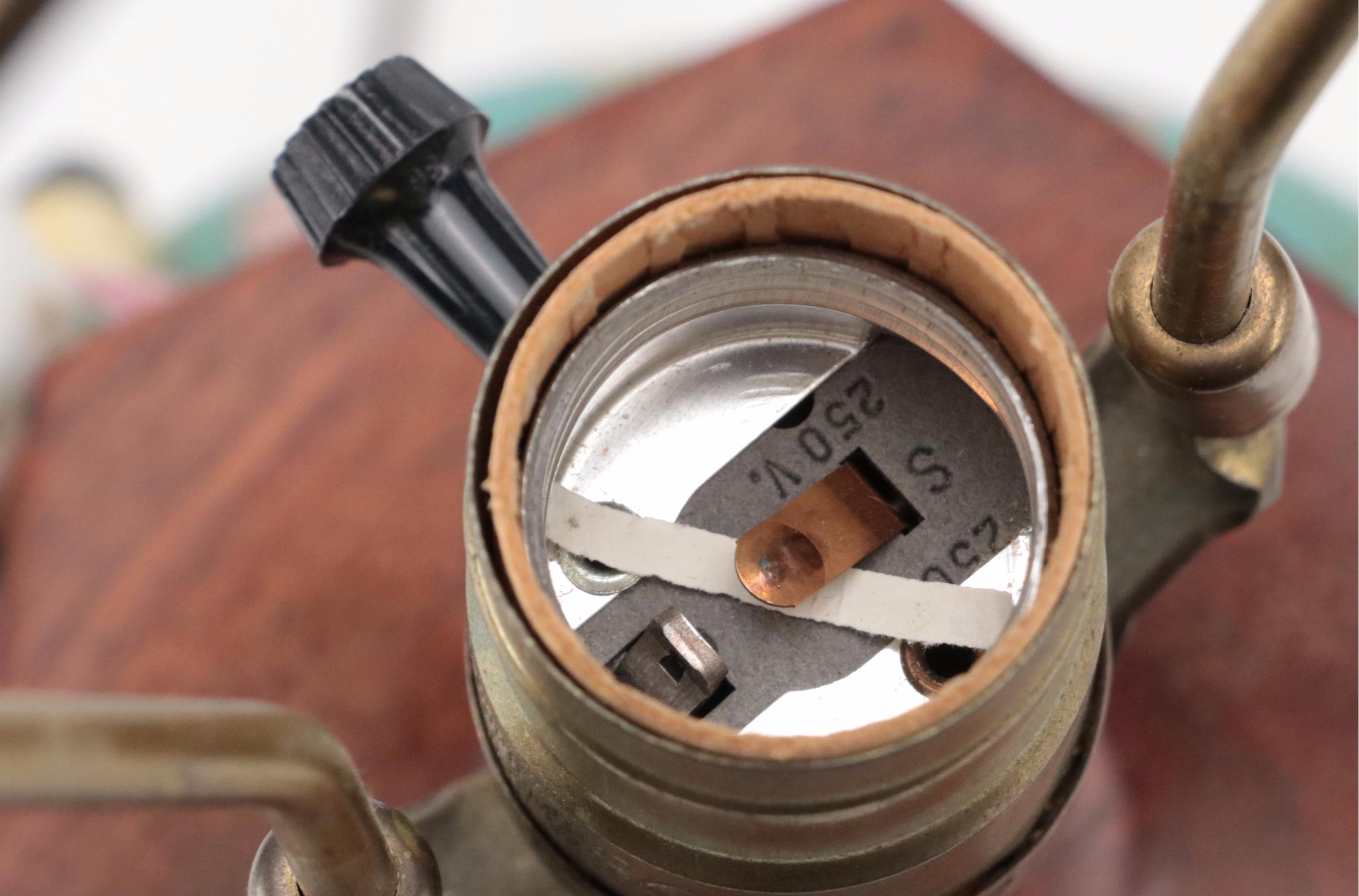 Chinese Porcelain Vase Table Lamps with Applied Decorations