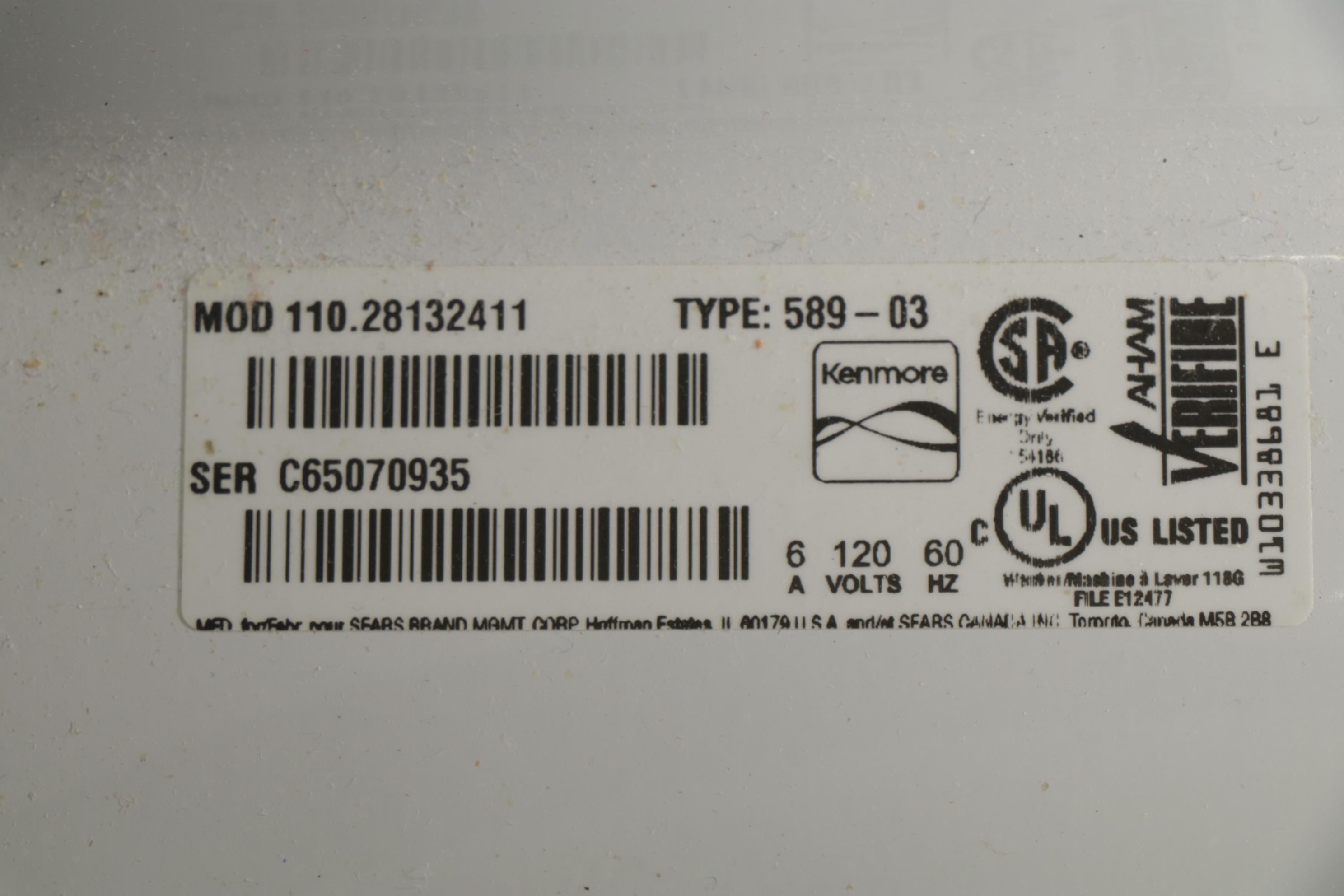 Kenmore Series 700 Top Loading Washing Machine