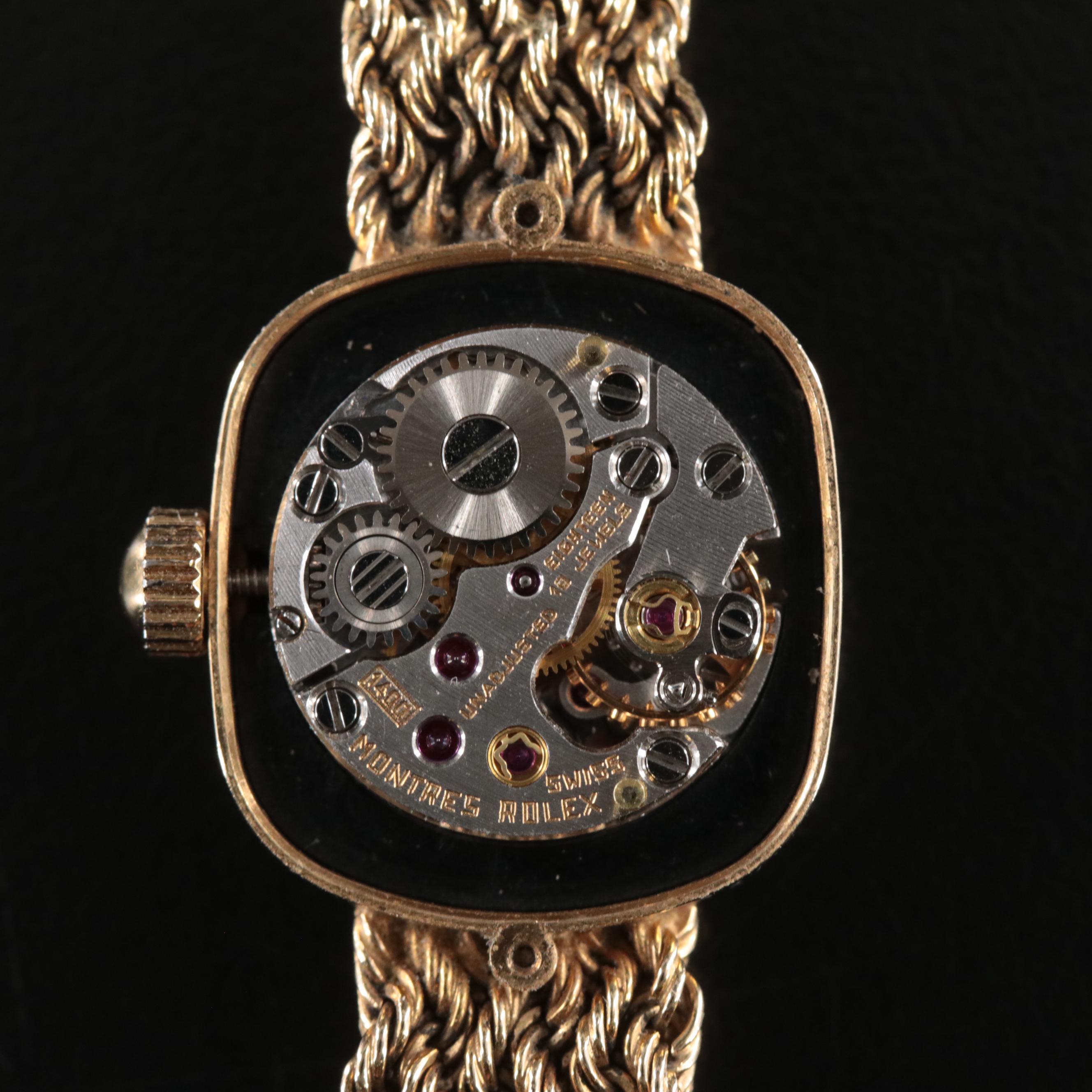 14K Rolex Manual Wind Vintage Watch