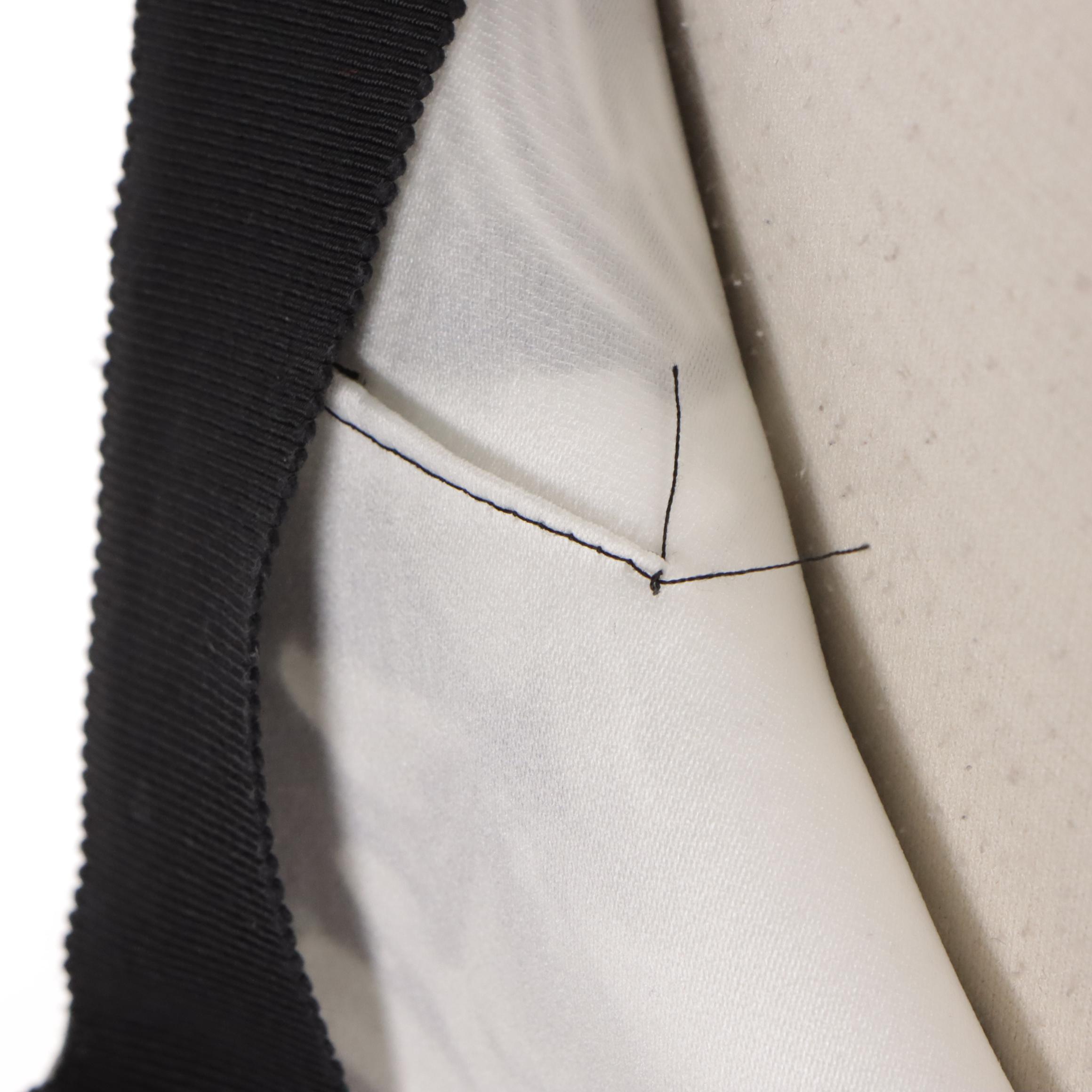 Prada Midi Skirt in Black and White Floral Print Silk