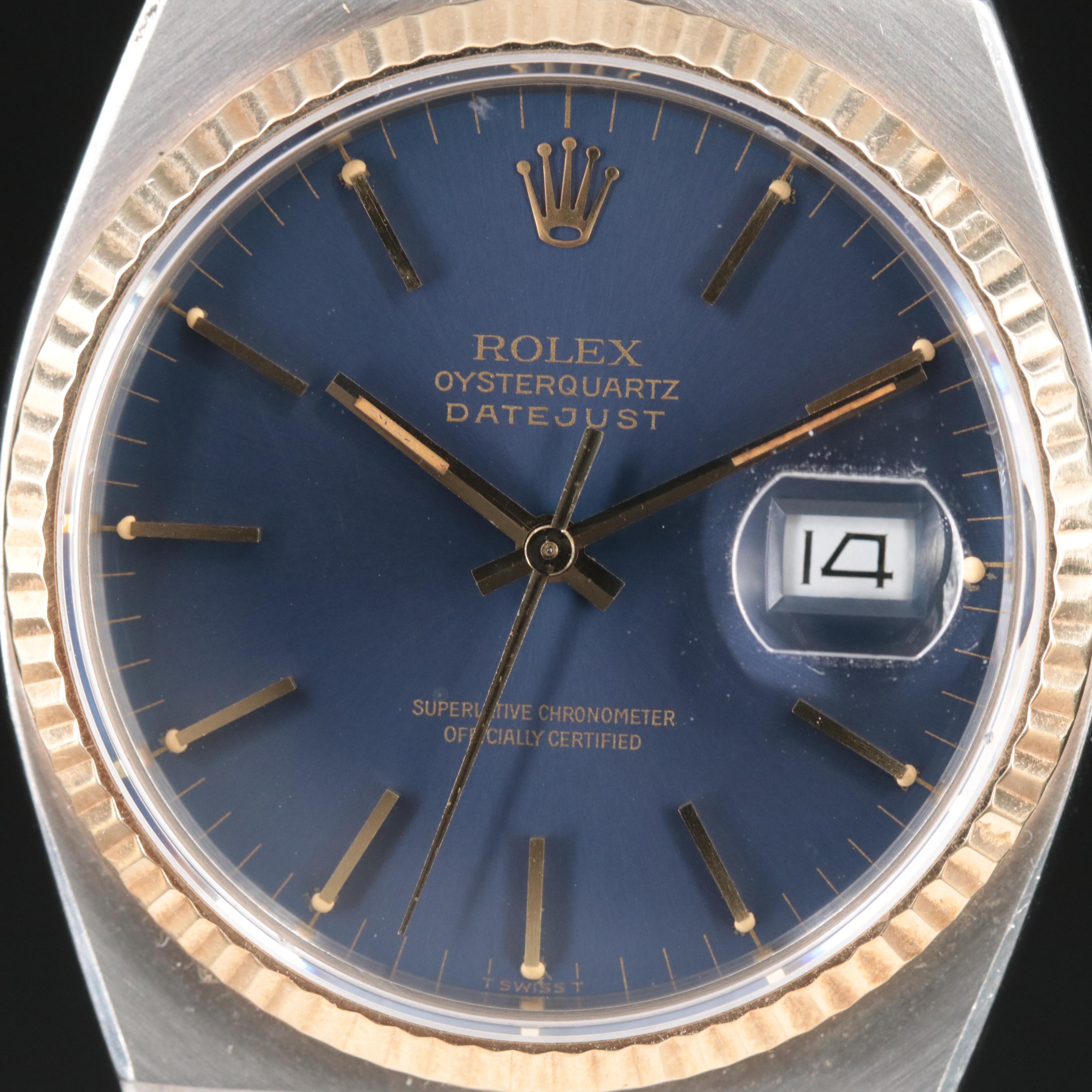 1980 Rolex Oysterquartz Datejust Watch
