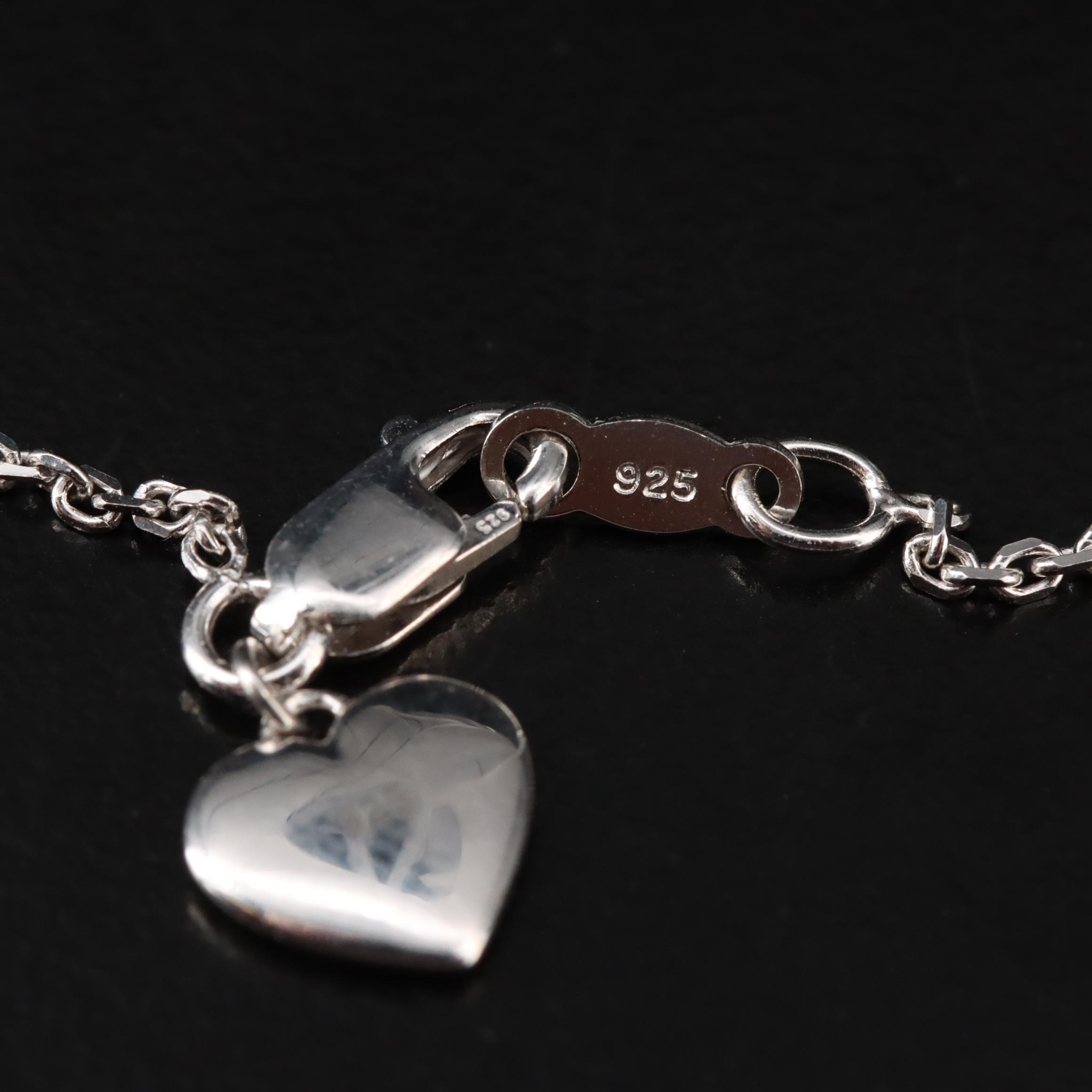 Hallmark Sterling Diamond Wave Pendant Necklace with 10K Rose Gold Accent