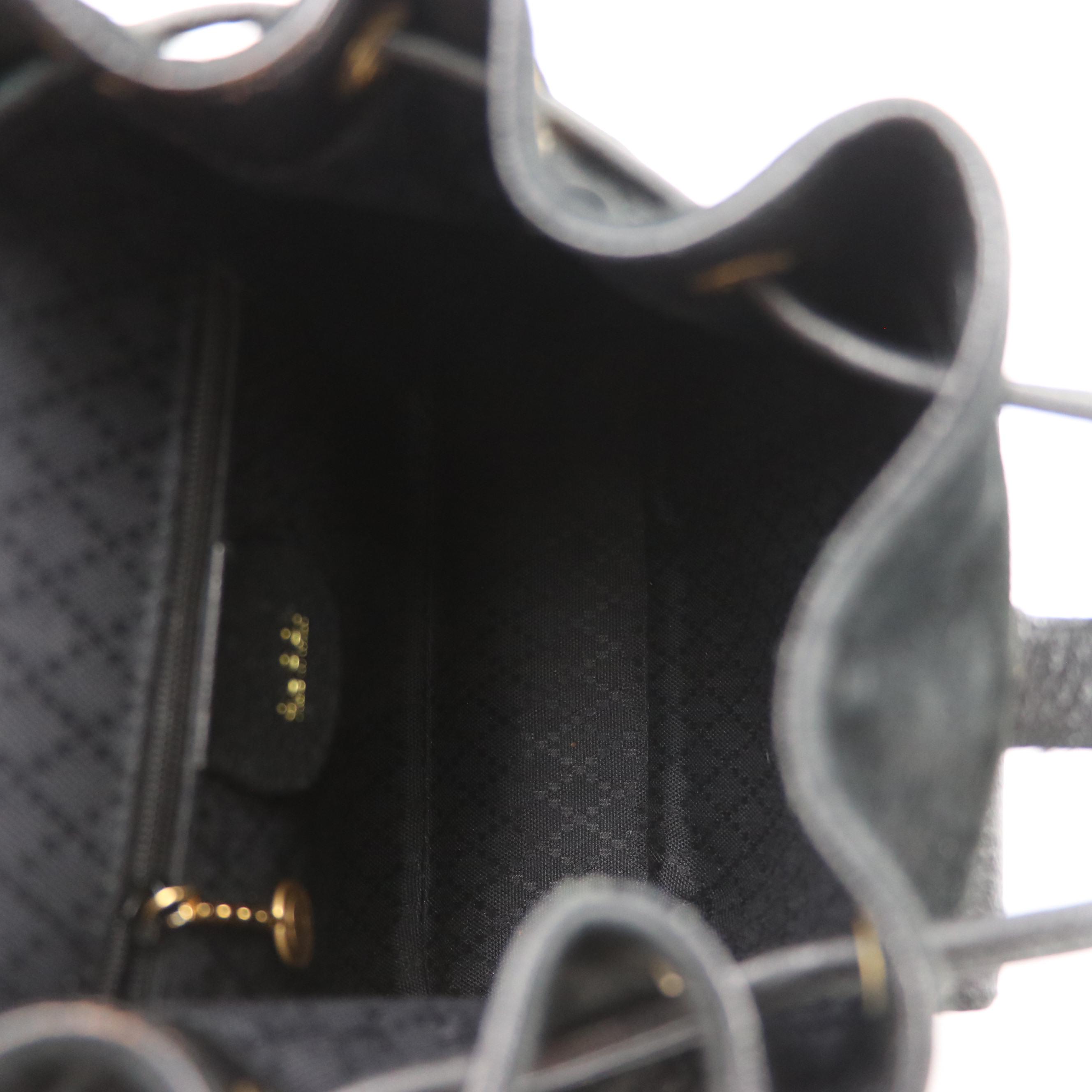 Gucci Bamboo Mini Backpack Bag in Suede and Leather