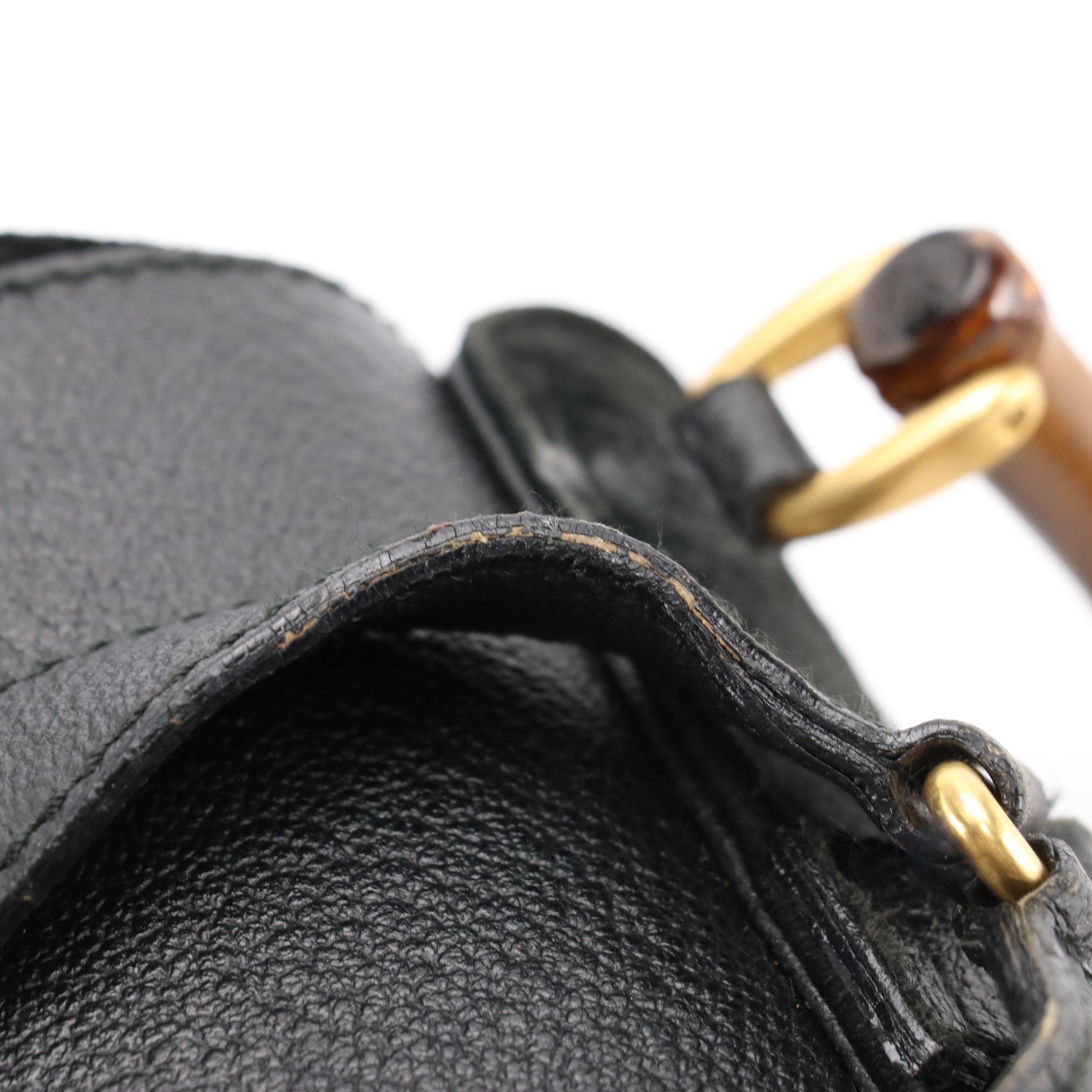 Gucci Bamboo Mini Backpack Bag in Suede and Leather