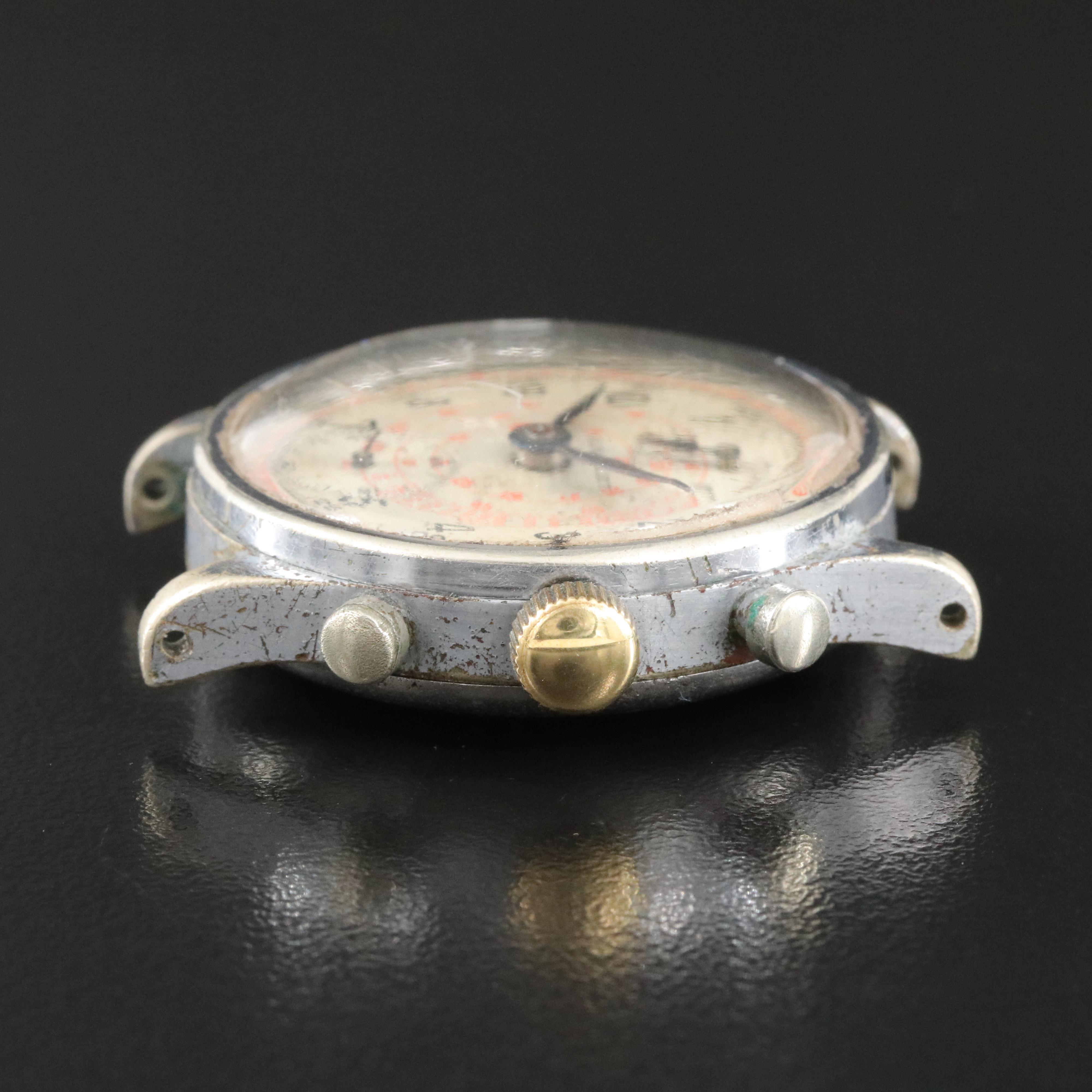 Vintage Gallet MultiChron Regulator Chronograph Watch