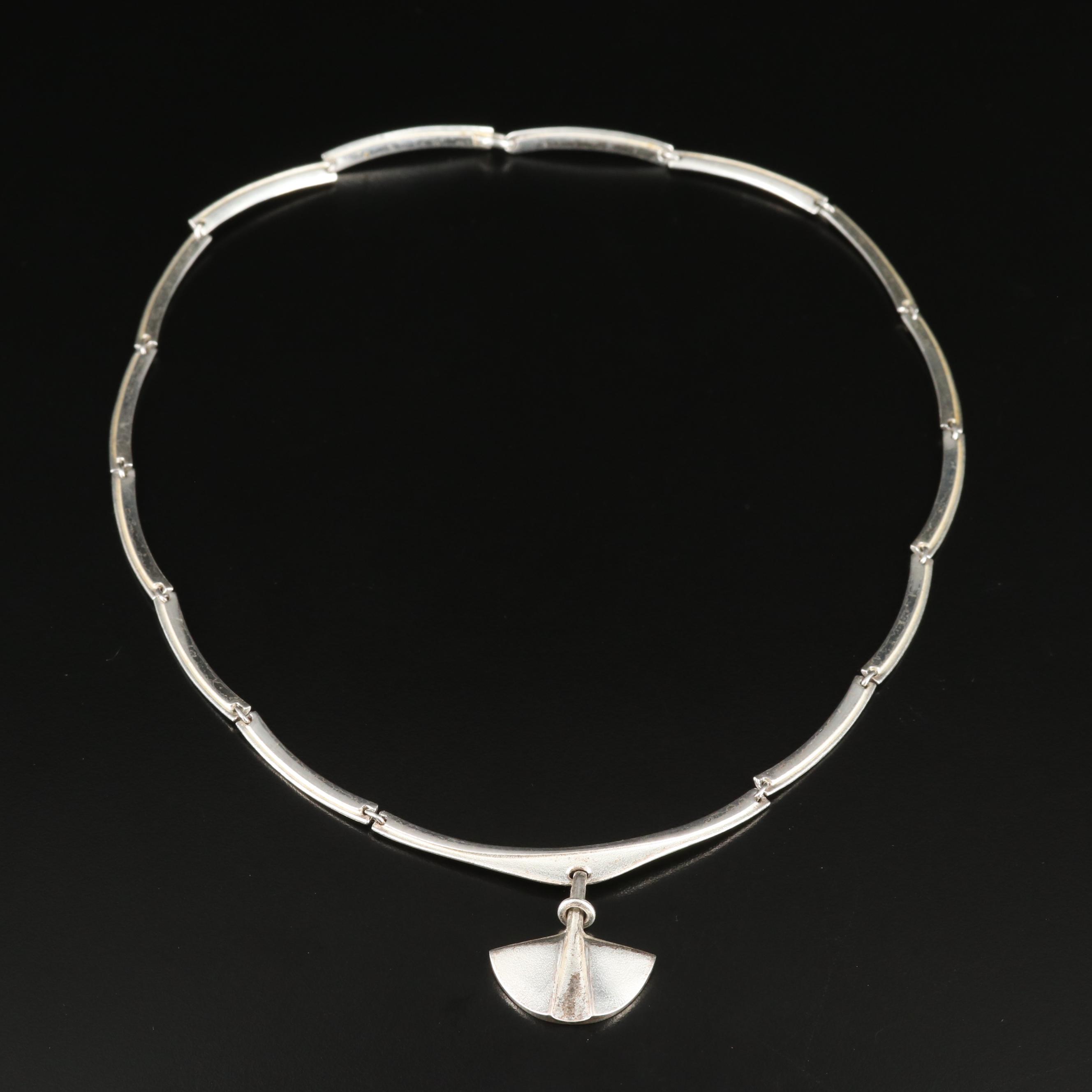 Lapponia Necklace and Wood Brooch-Pendant