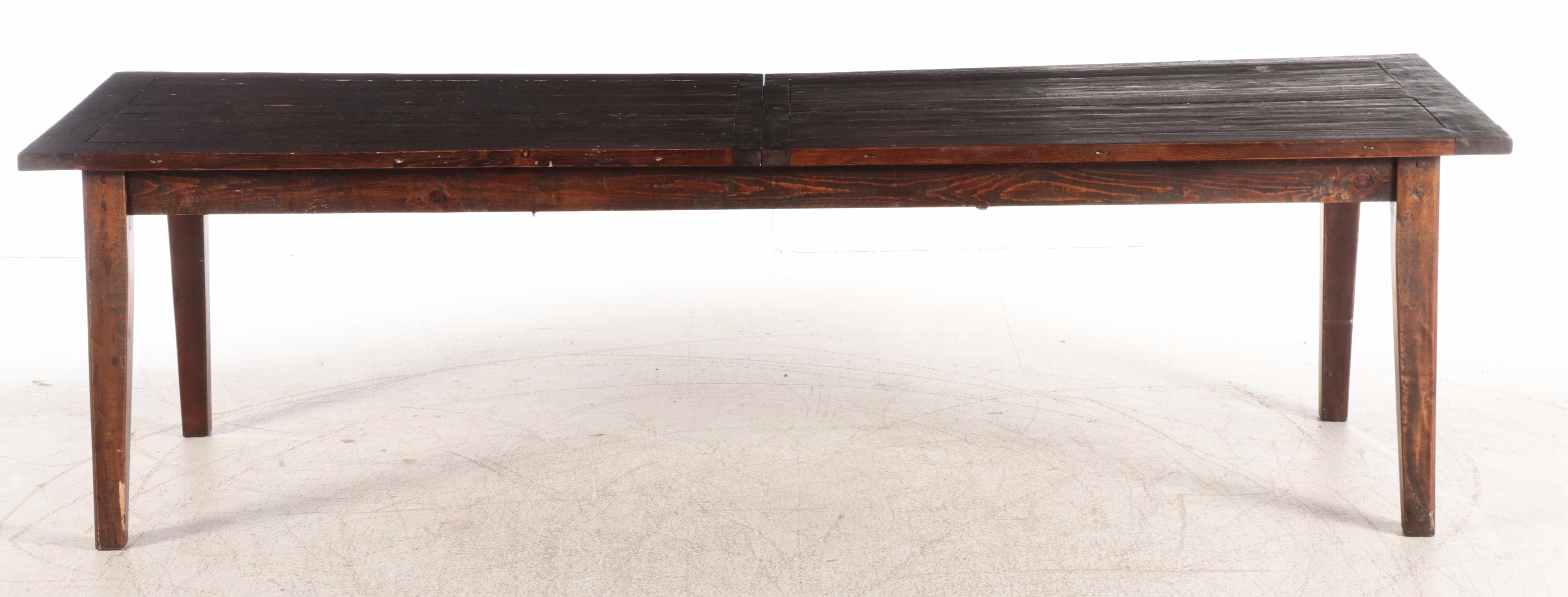 Primitive Style Pine Harvest Table