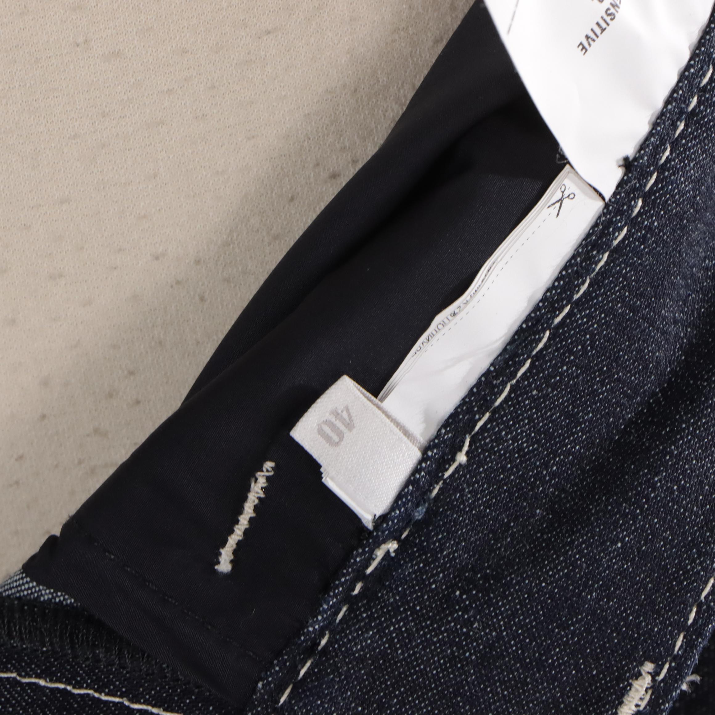 Prada Denim Skirt with Contrast Stitching