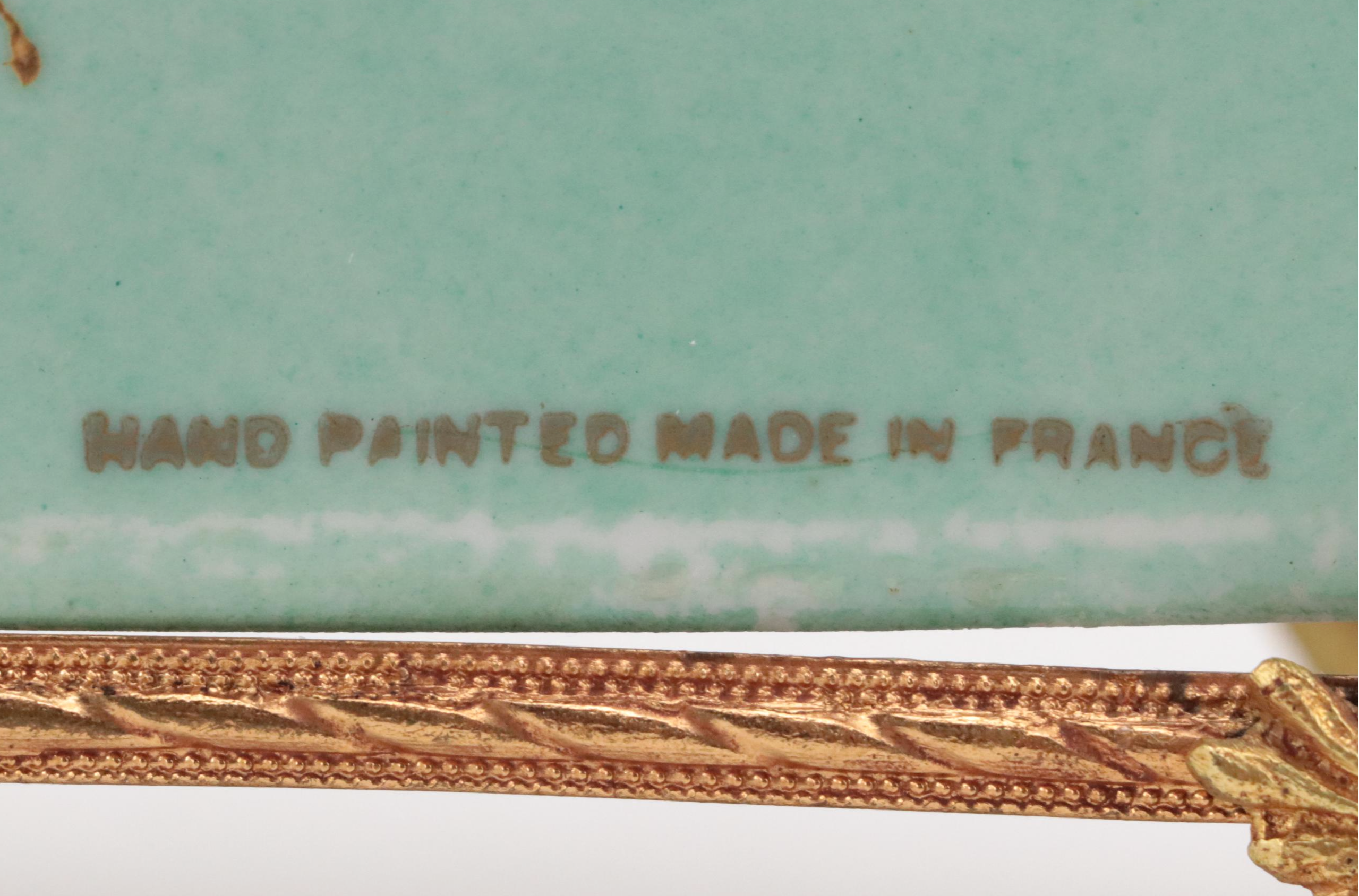 French Limoges Porcelain Lidded Box With Italian and Japanese Porcelain Décor