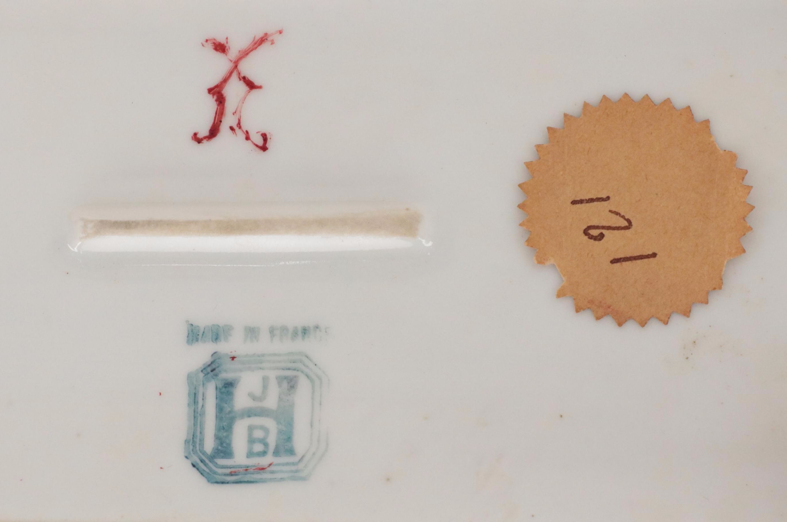 French Limoges Porcelain Lidded Box With Italian and Japanese Porcelain Décor