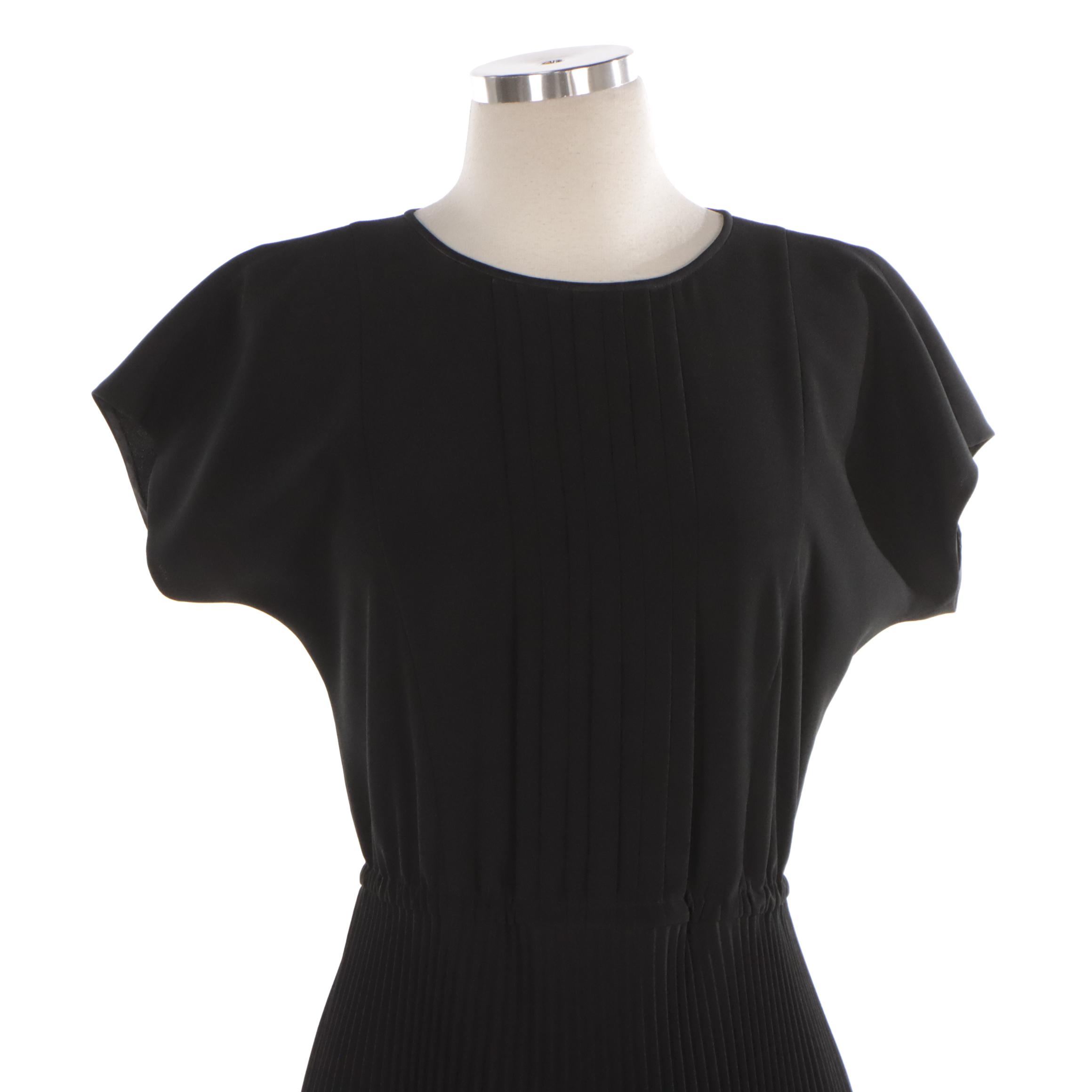 Prada Black Pleated Dress