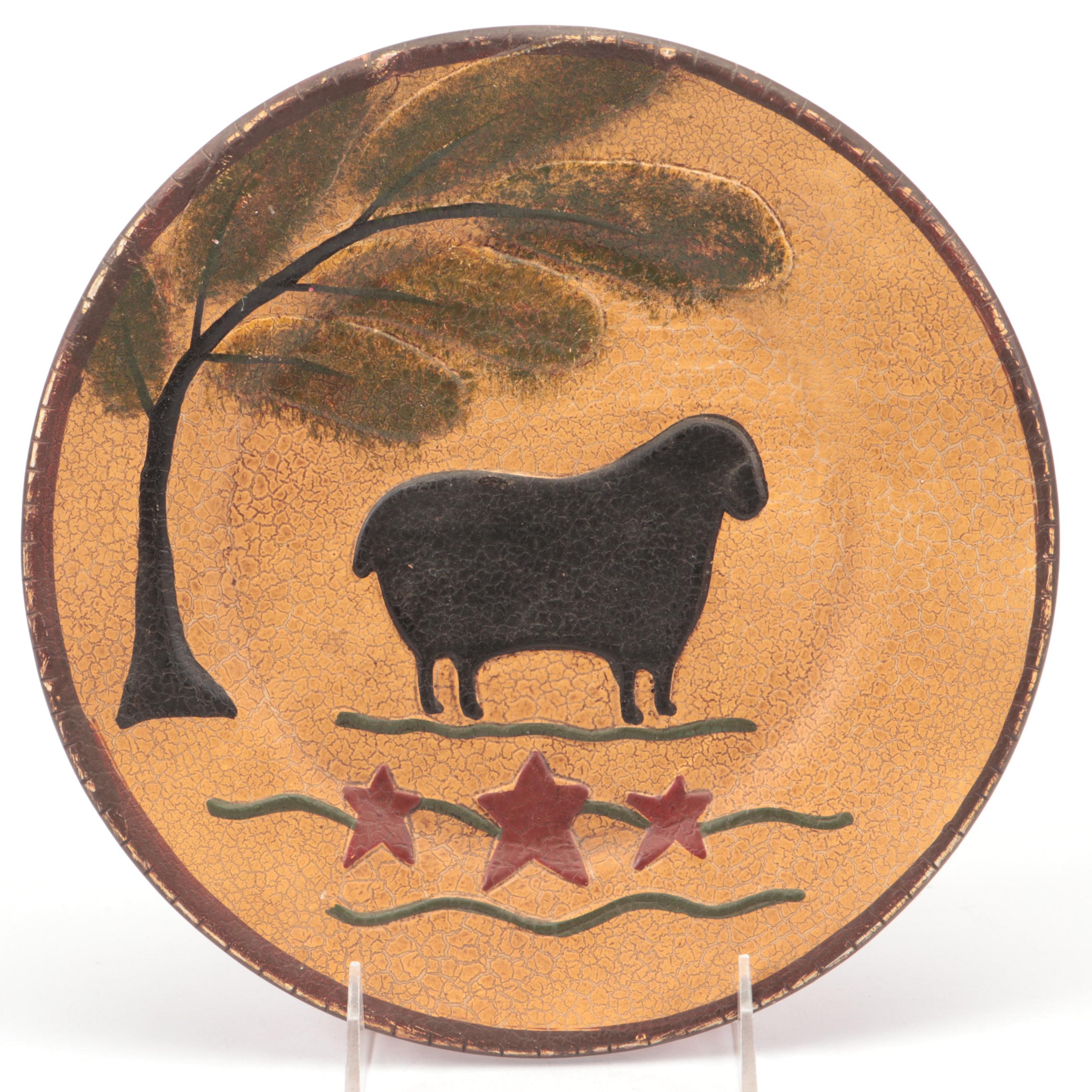 Ragon House Red Ware, Turtle Creek Potteries, More Handmade Folk Art Plates