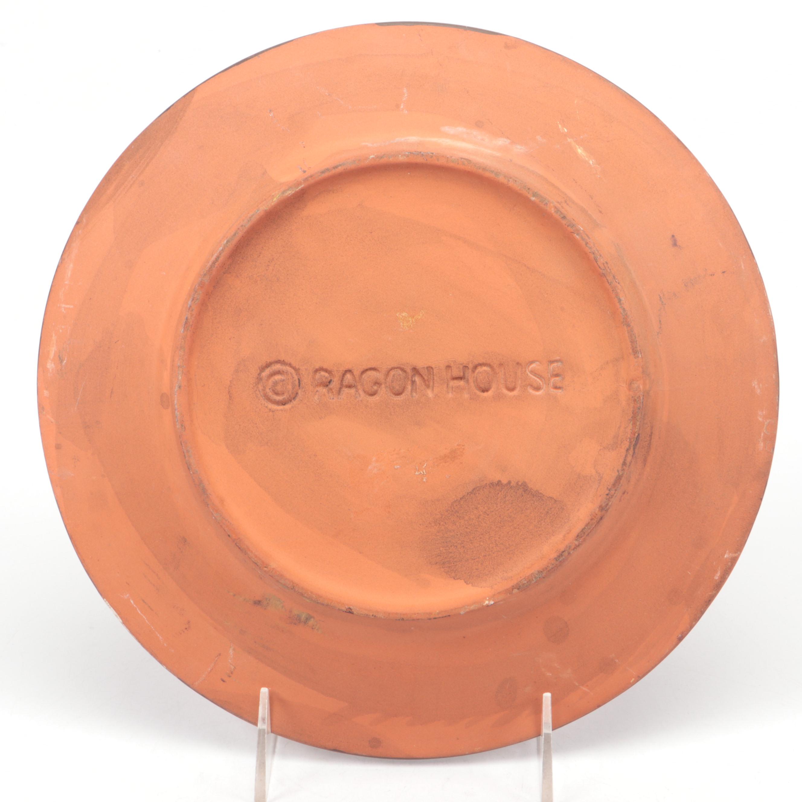 Ragon House Red Ware, Turtle Creek Potteries, More Handmade Folk Art Plates