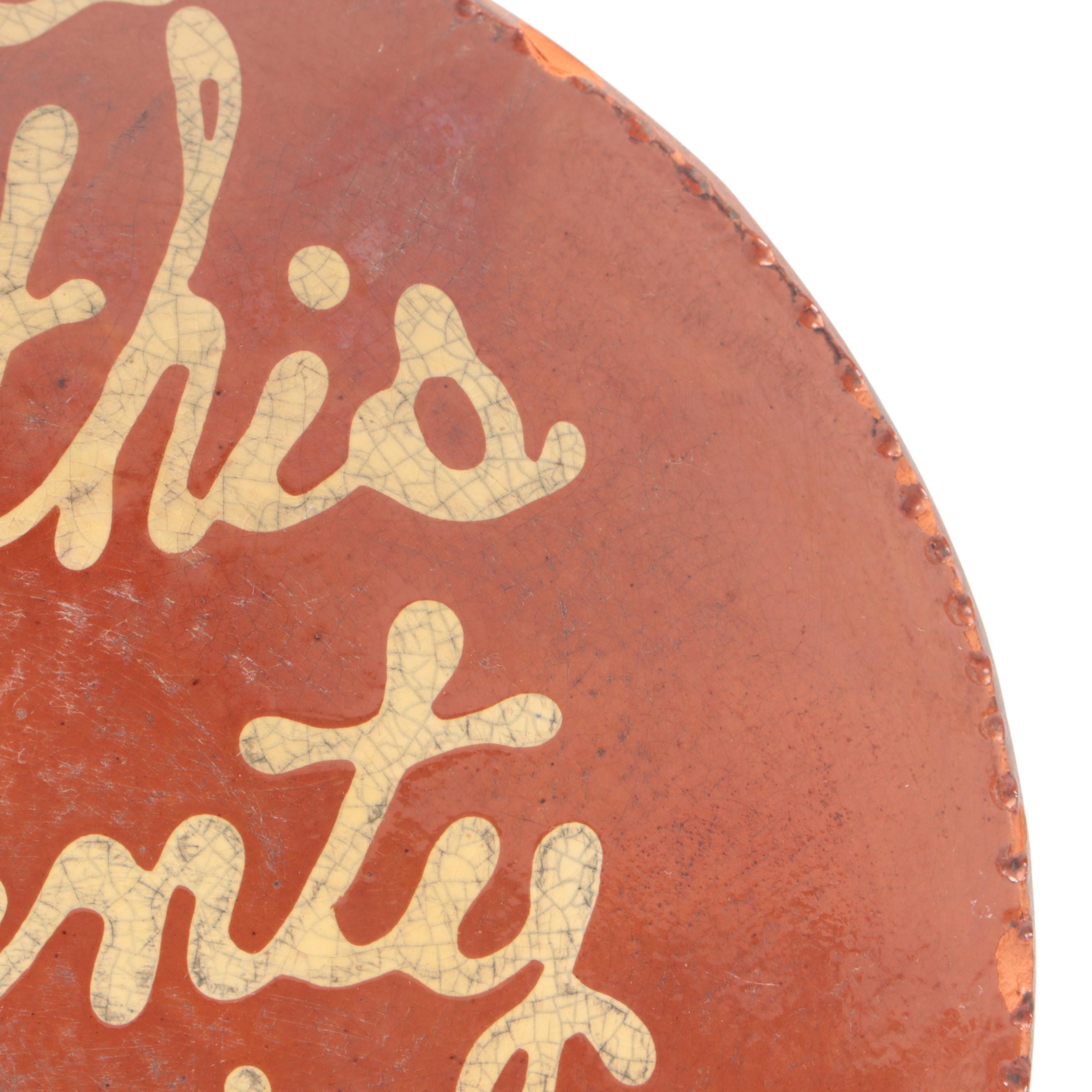 Ragon House Red Ware, Turtle Creek Potteries, More Handmade Folk Art Plates