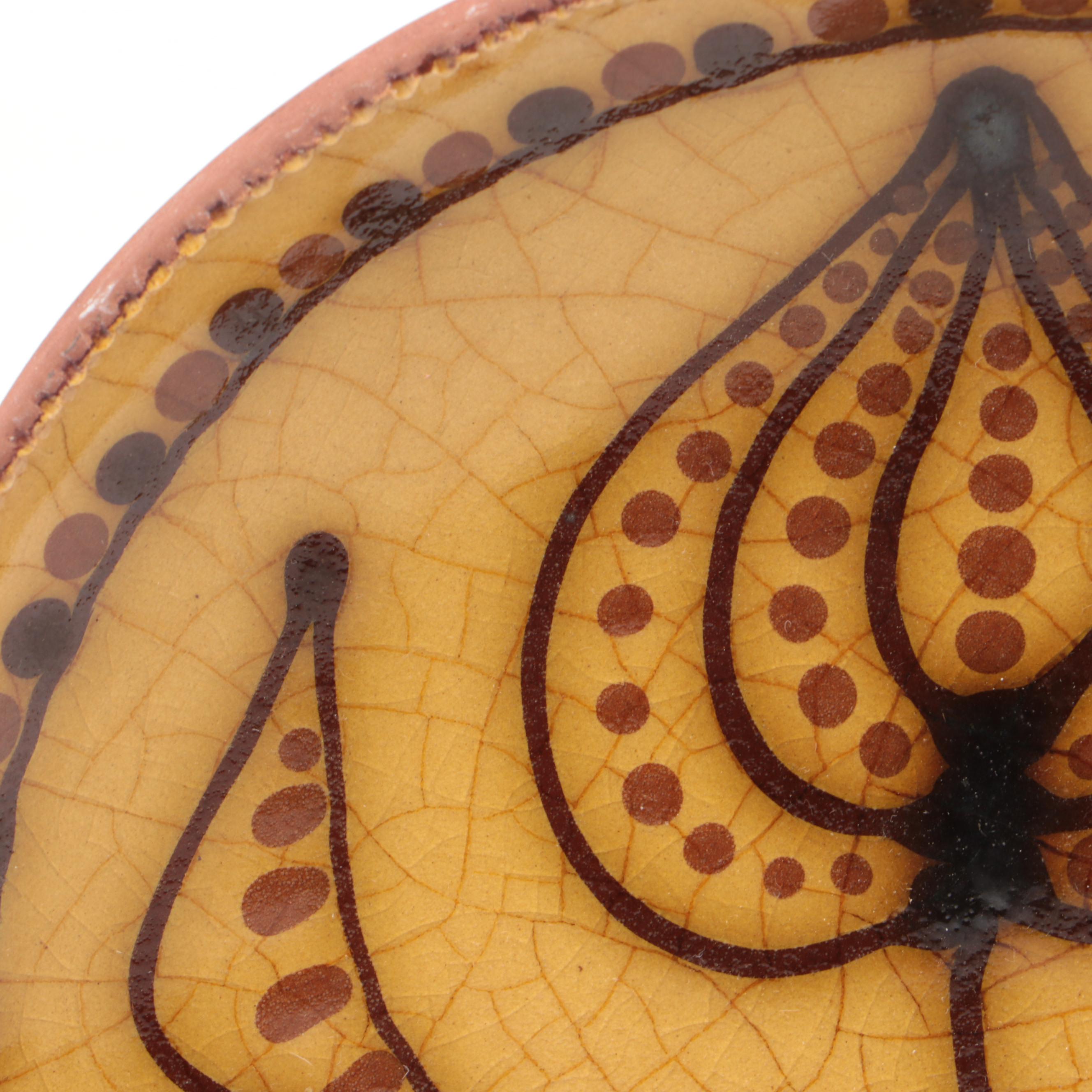 Ragon House Red Ware, Turtle Creek Potteries, More Handmade Folk Art Plates