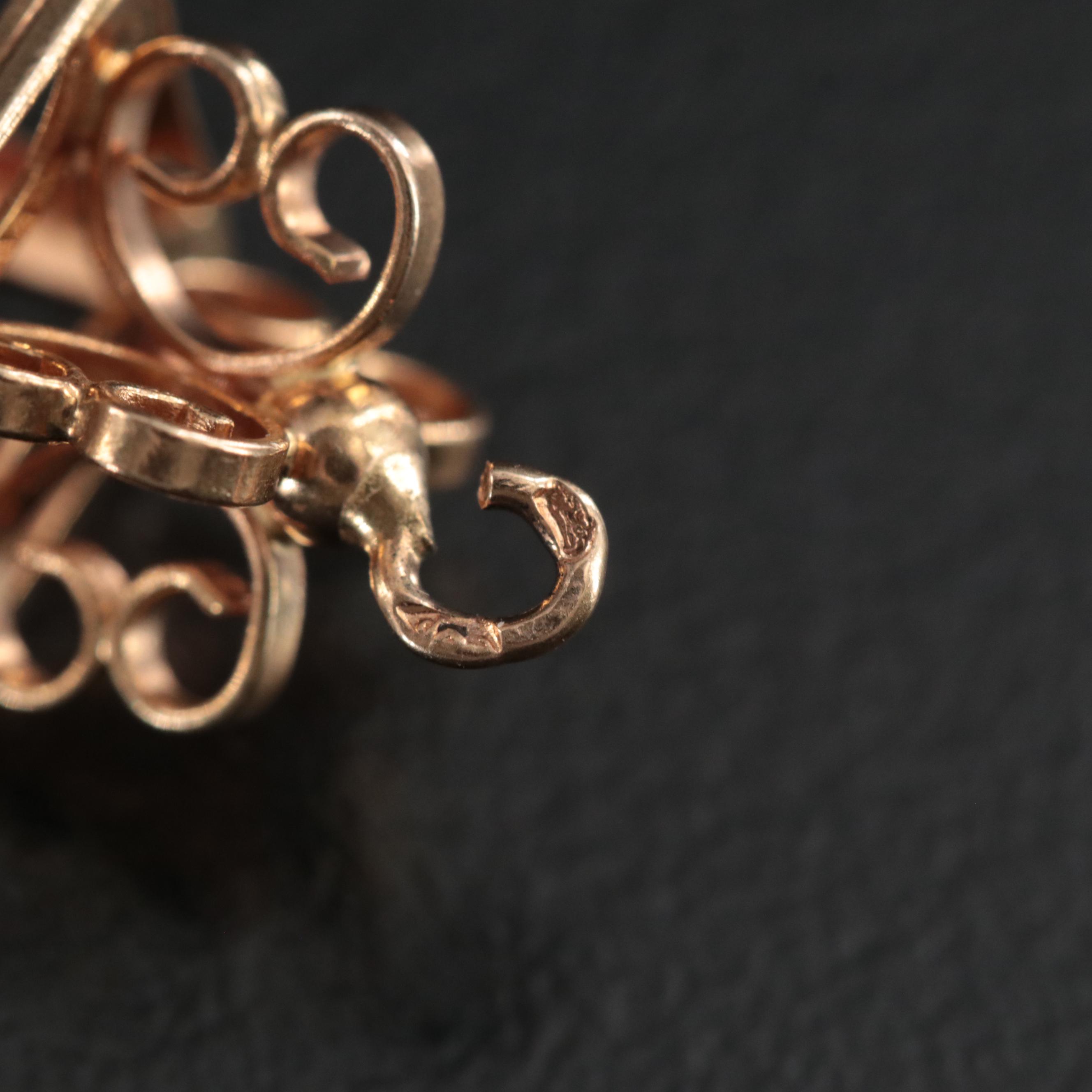 French 18K Ruby Lantern Charm