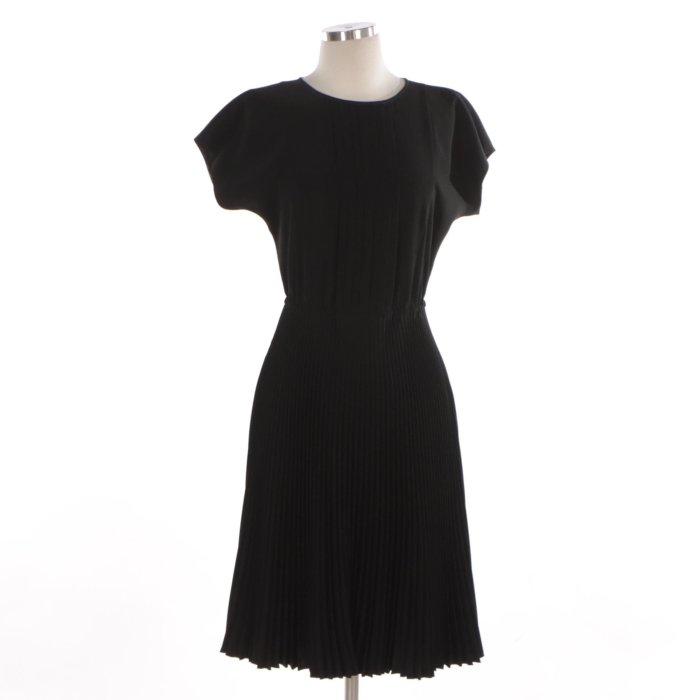 Prada Black Pleated Dress