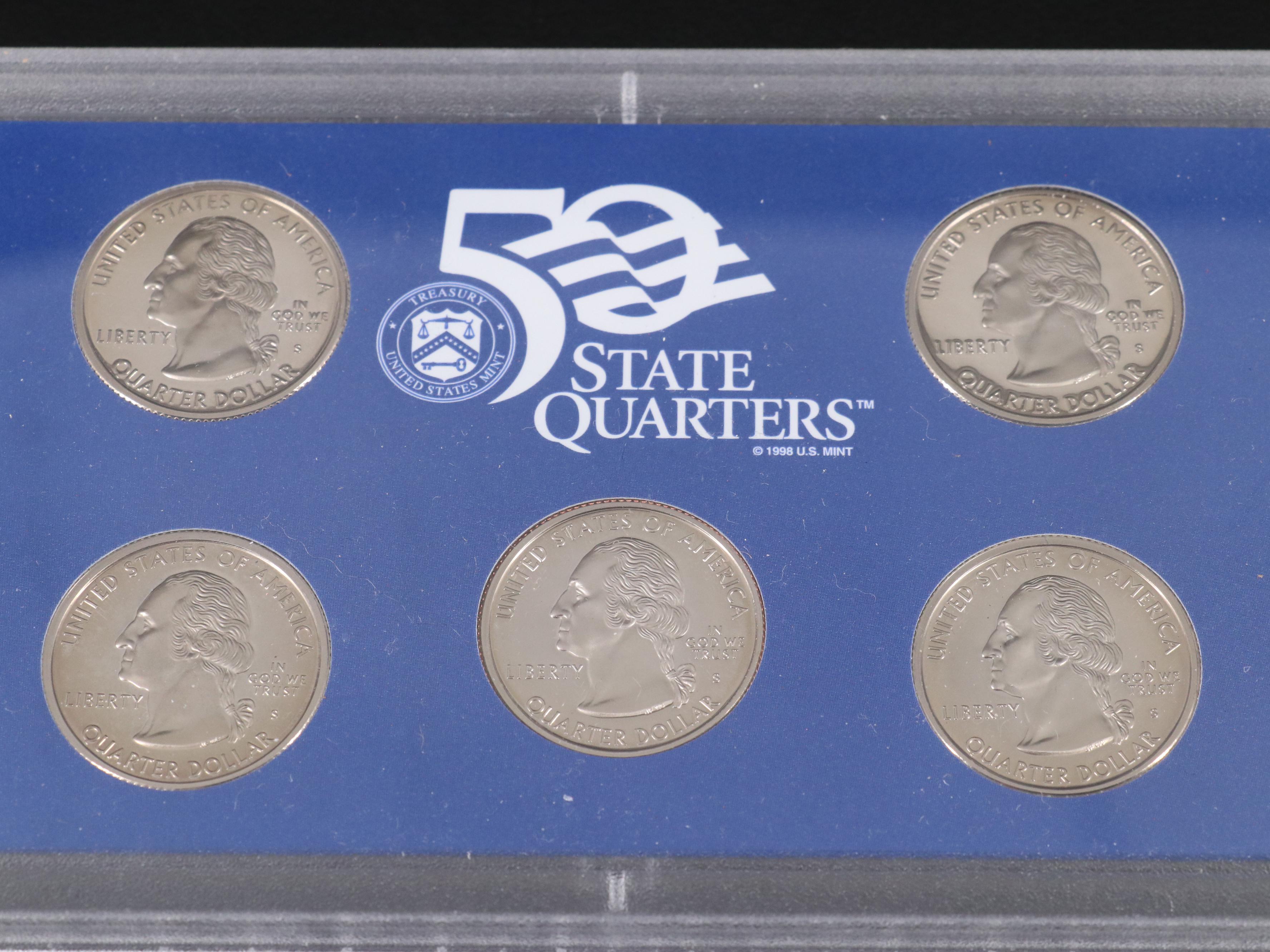 Thirteen Different U.S. Mint Proof Sets, 1999 to 2011 Complete