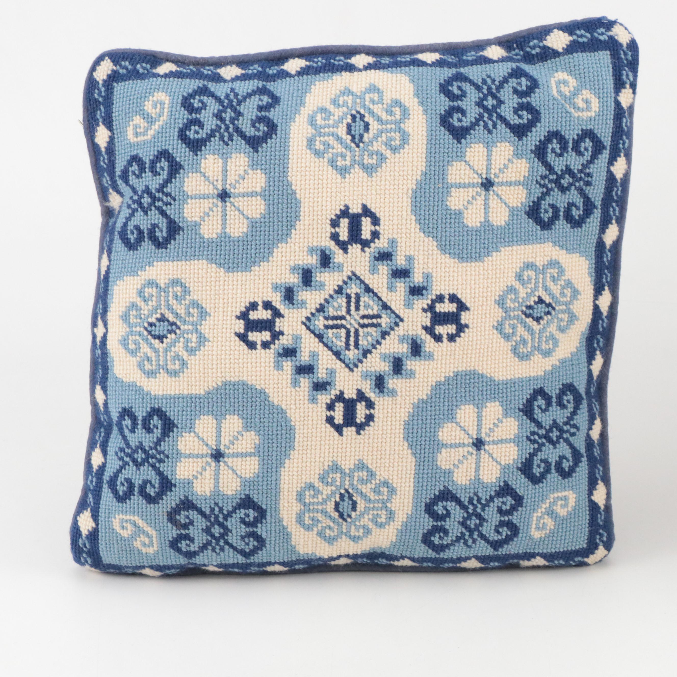 Timothy Weber Ceramic Vase with Bucilla Needlepoint Accent Pillow and More