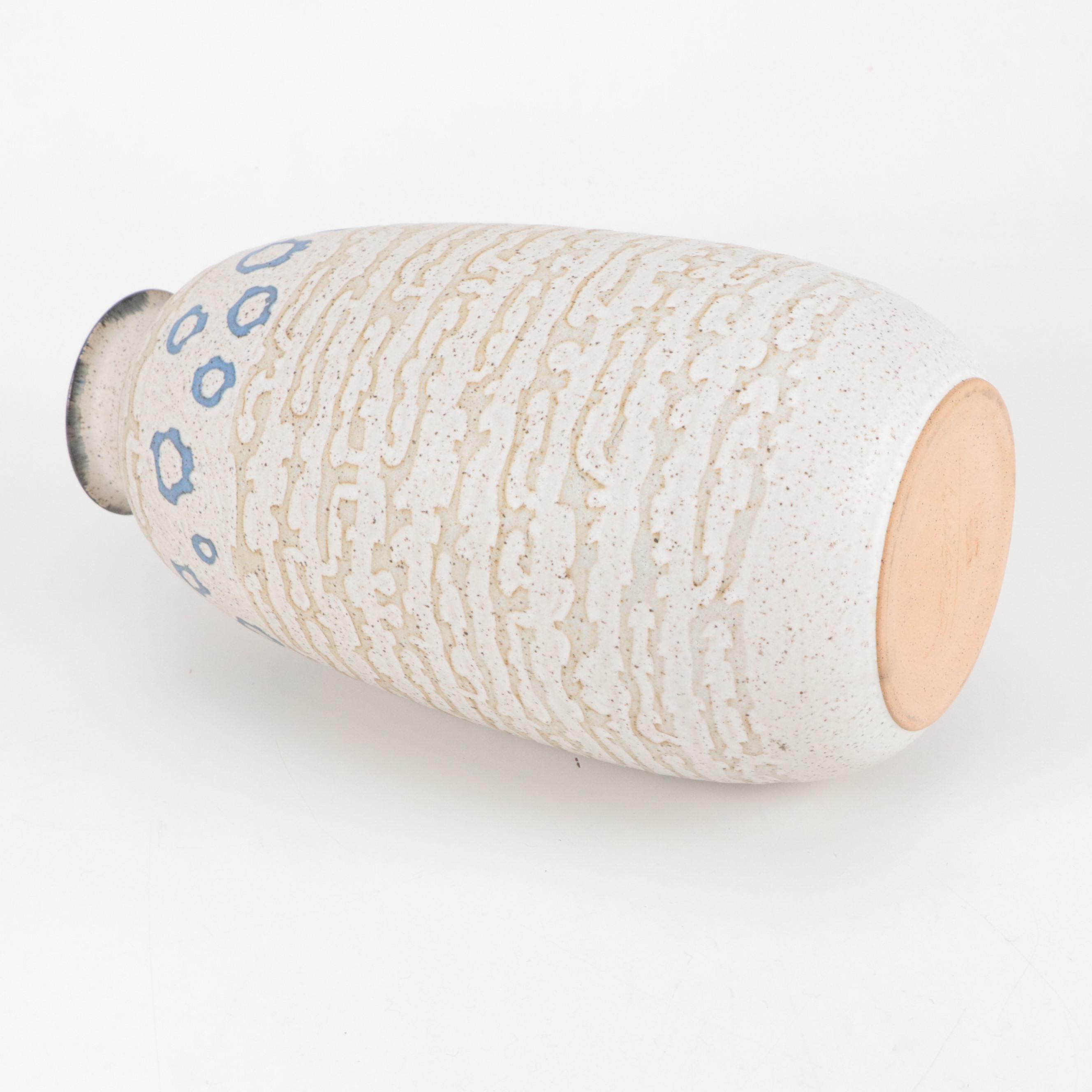 Timothy Weber Ceramic Vase with Bucilla Needlepoint Accent Pillow and More