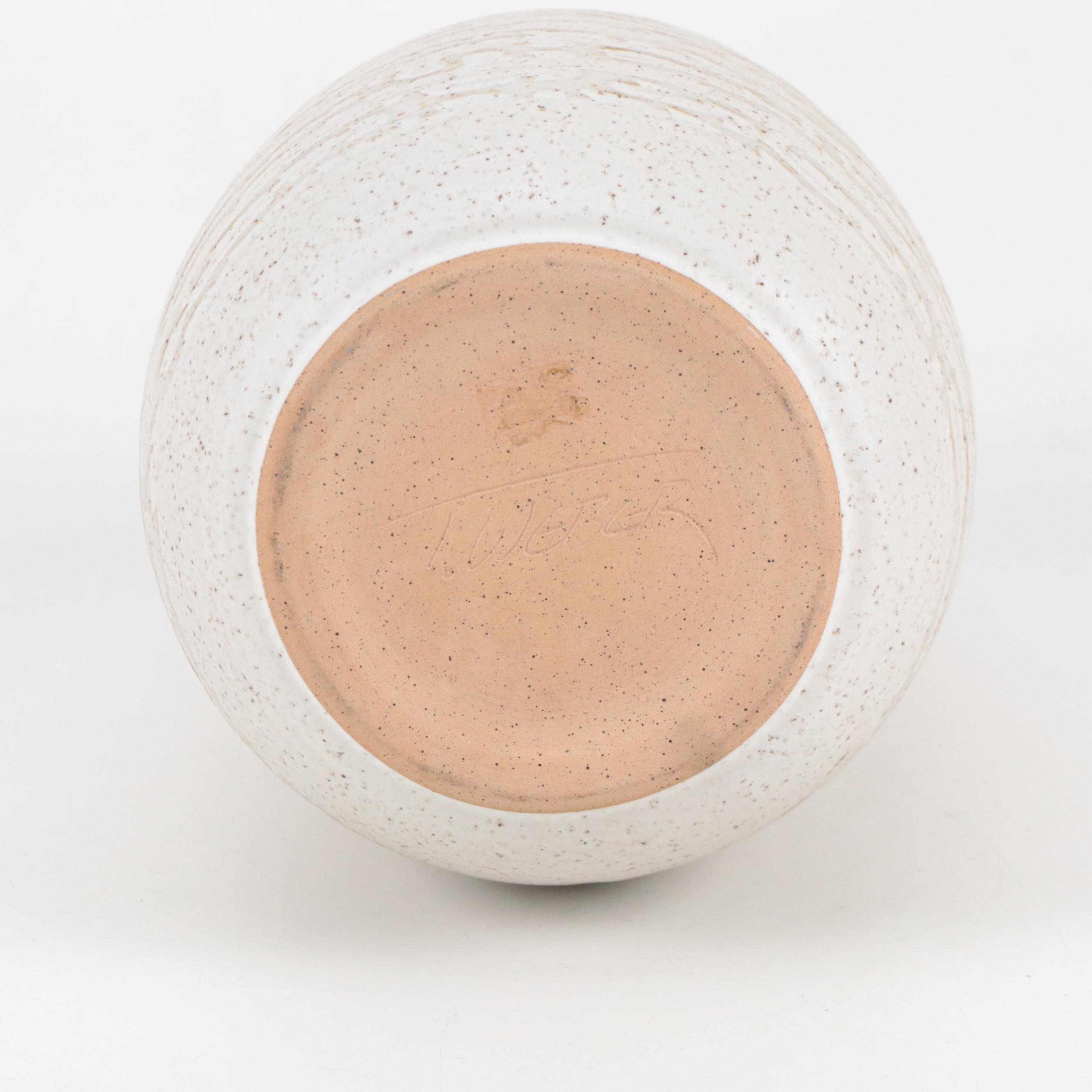 Timothy Weber Ceramic Vase with Bucilla Needlepoint Accent Pillow and More