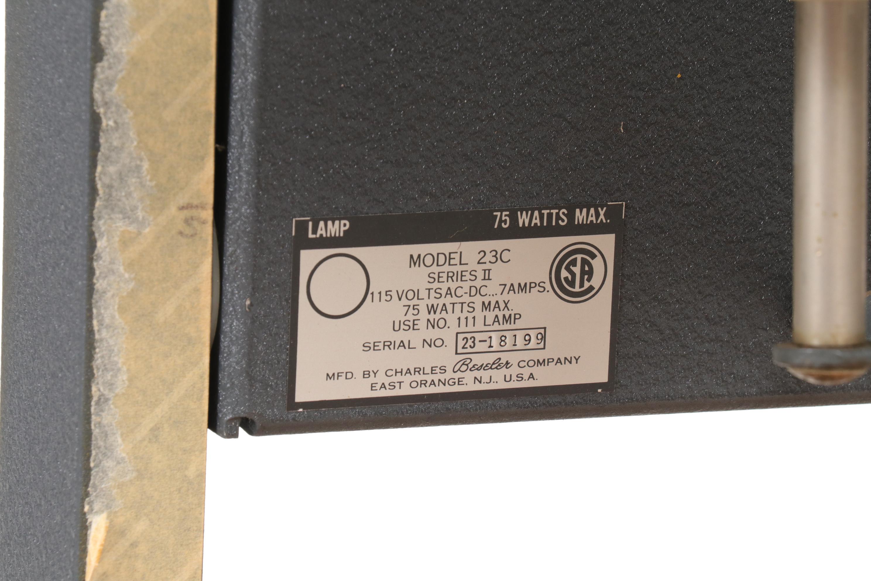 Beseler Model 23C Series II Darkroom Condenser Enlarger