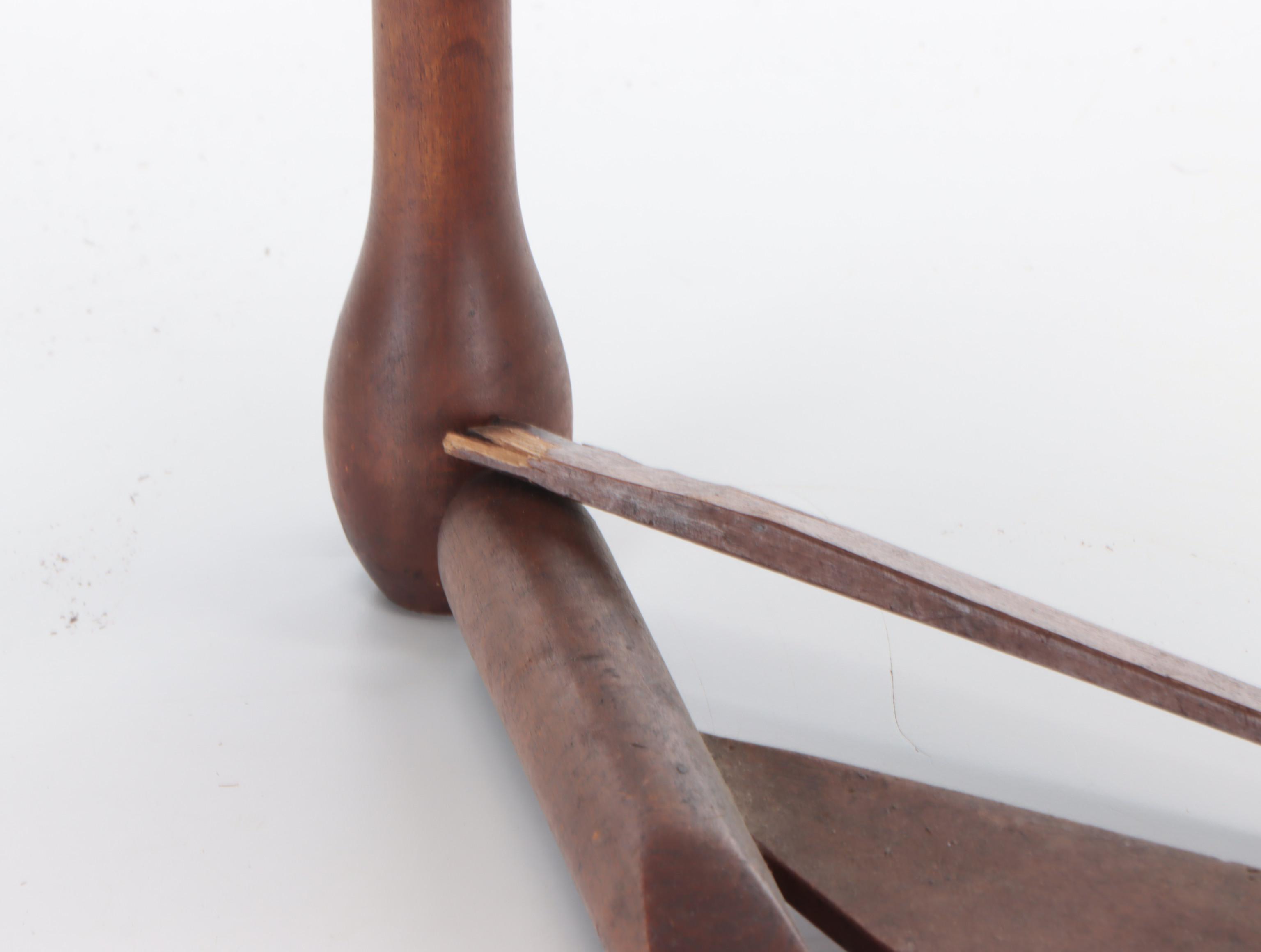 Primitive Spinning Wheel, Late 19th Century