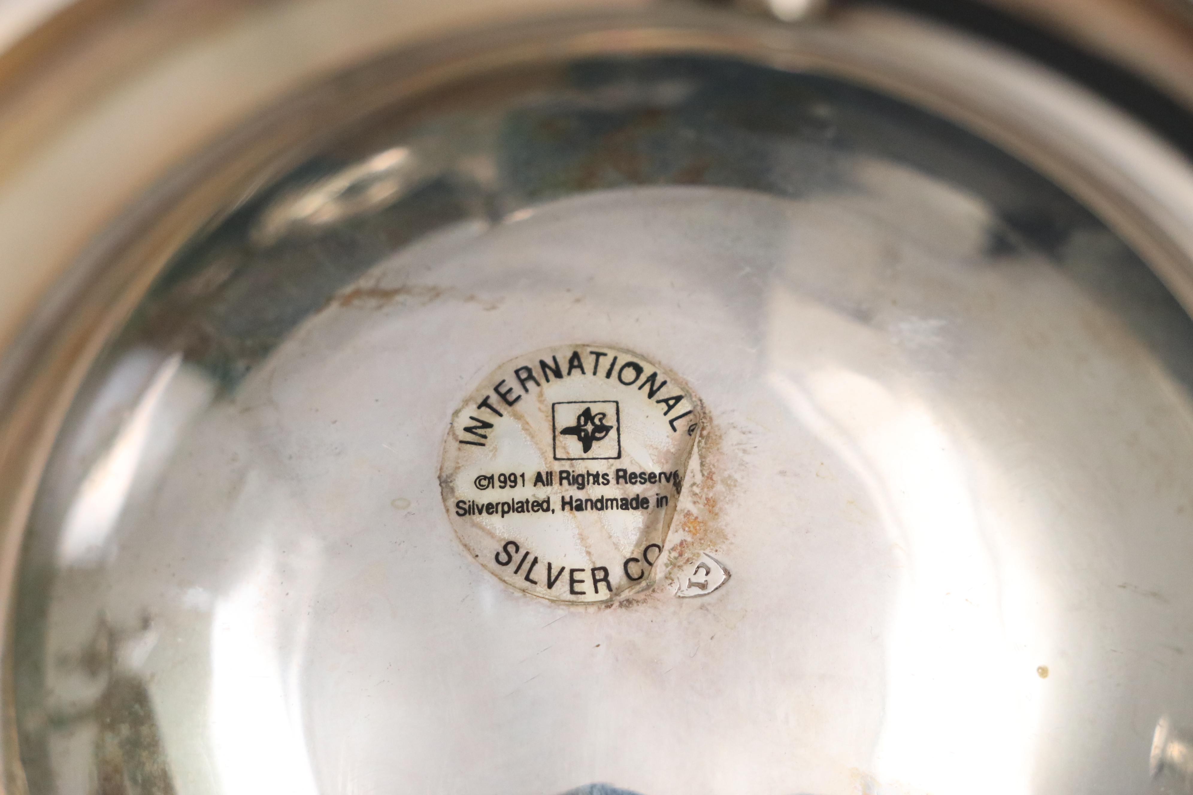 Victorian Style English Silver Plate Egg Coddler with Other Serving Pieces