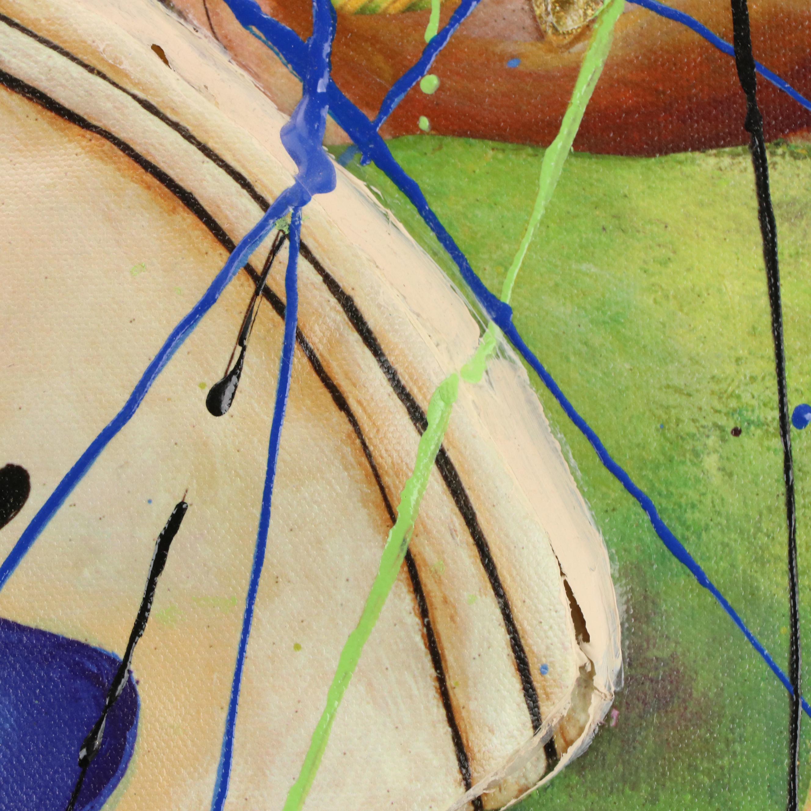 Marcus Glenn Embellished Dimensional Giclée "Three Is Better Than One"