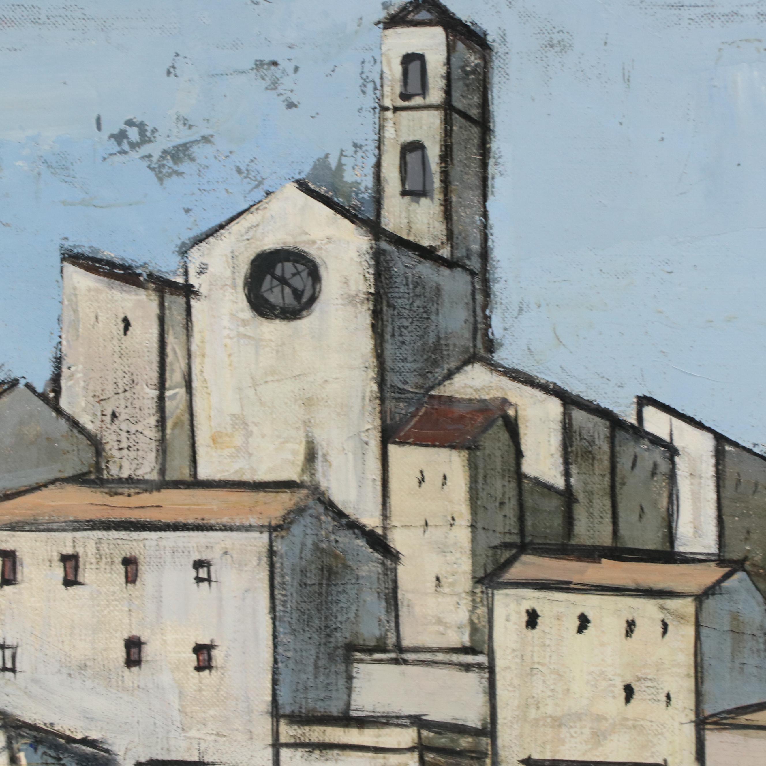 Charles Levier Oil Painting "Ville Fortifiée"