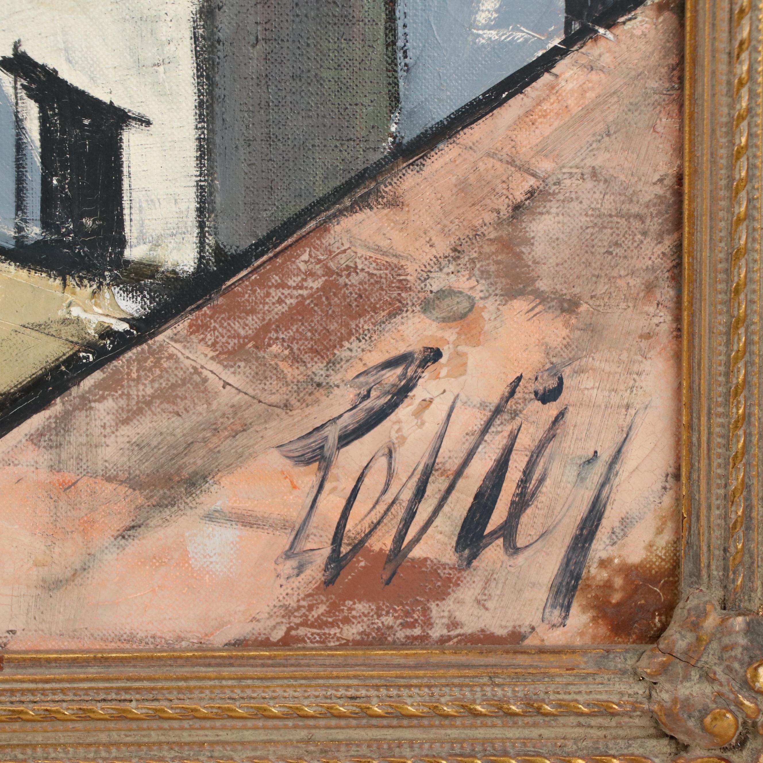 Charles Levier Oil Painting "Ville Fortifiée"