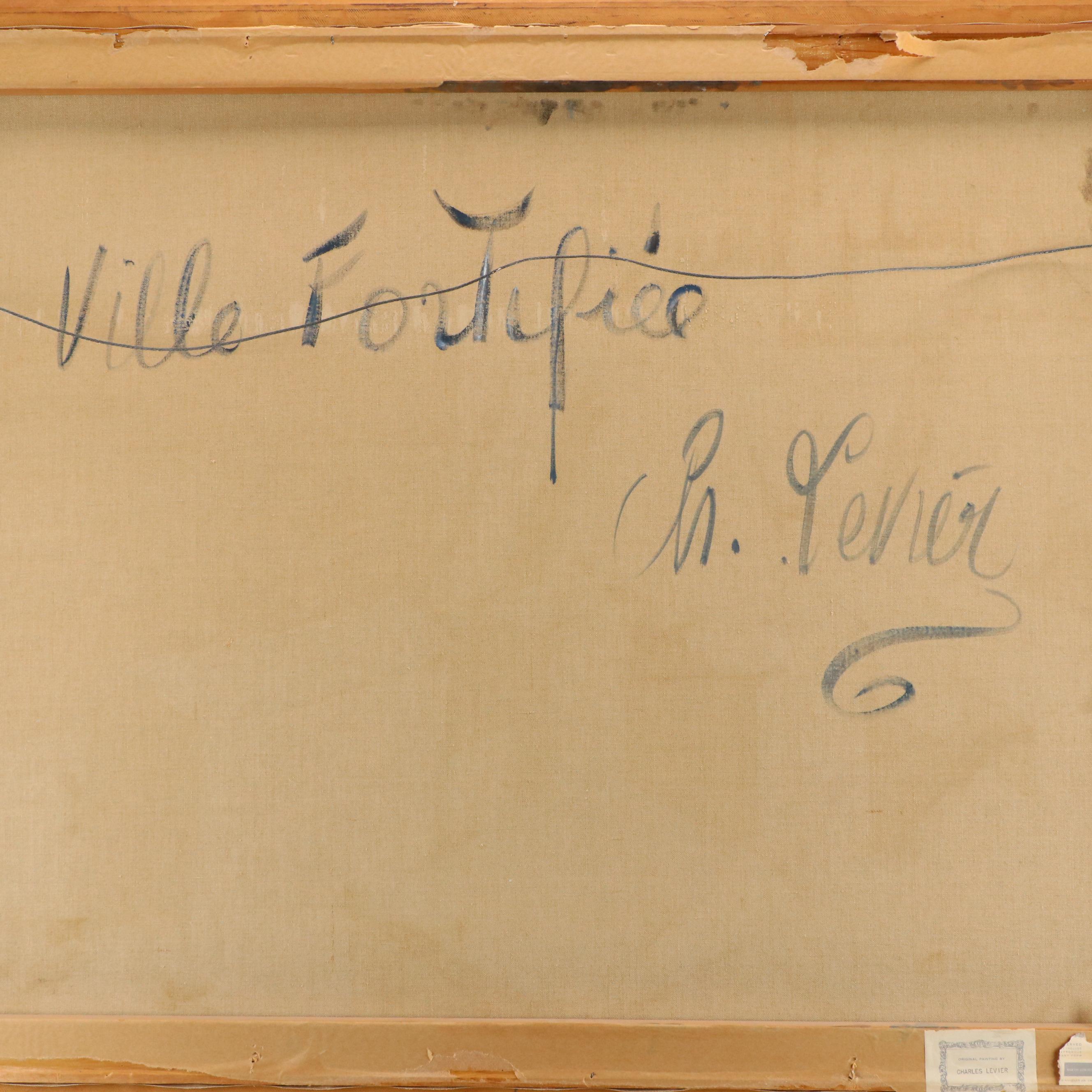 Charles Levier Oil Painting "Ville Fortifiée"