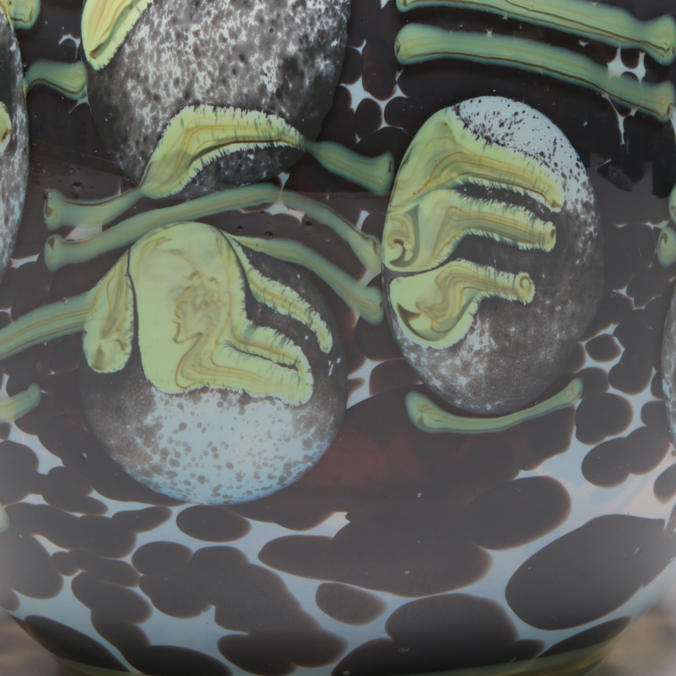 Abstract Art Glass Vase