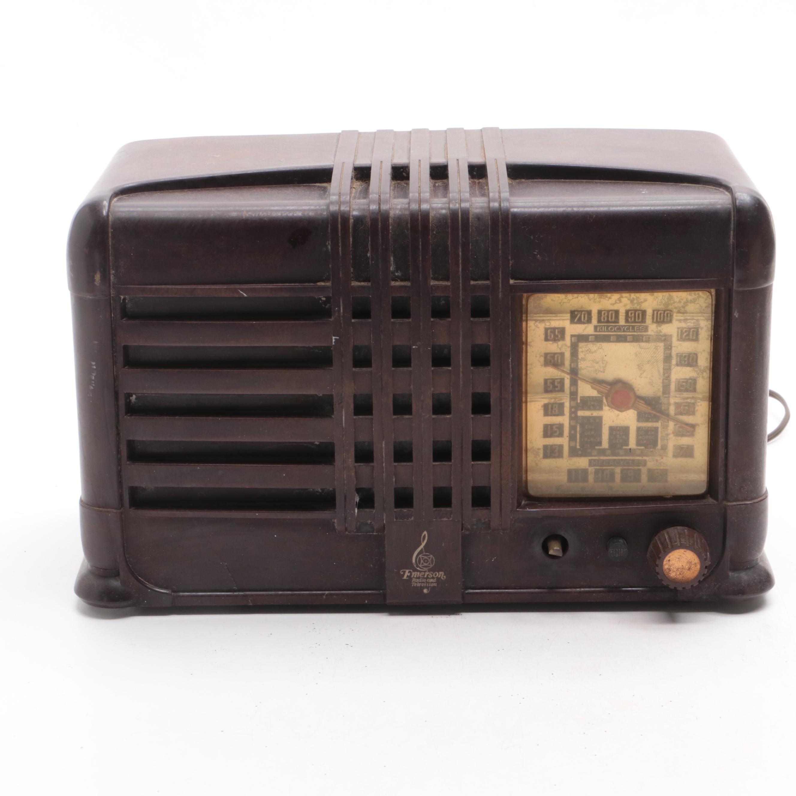 Art Deco Radiola and Emerson Tabletop Bakelite Radios