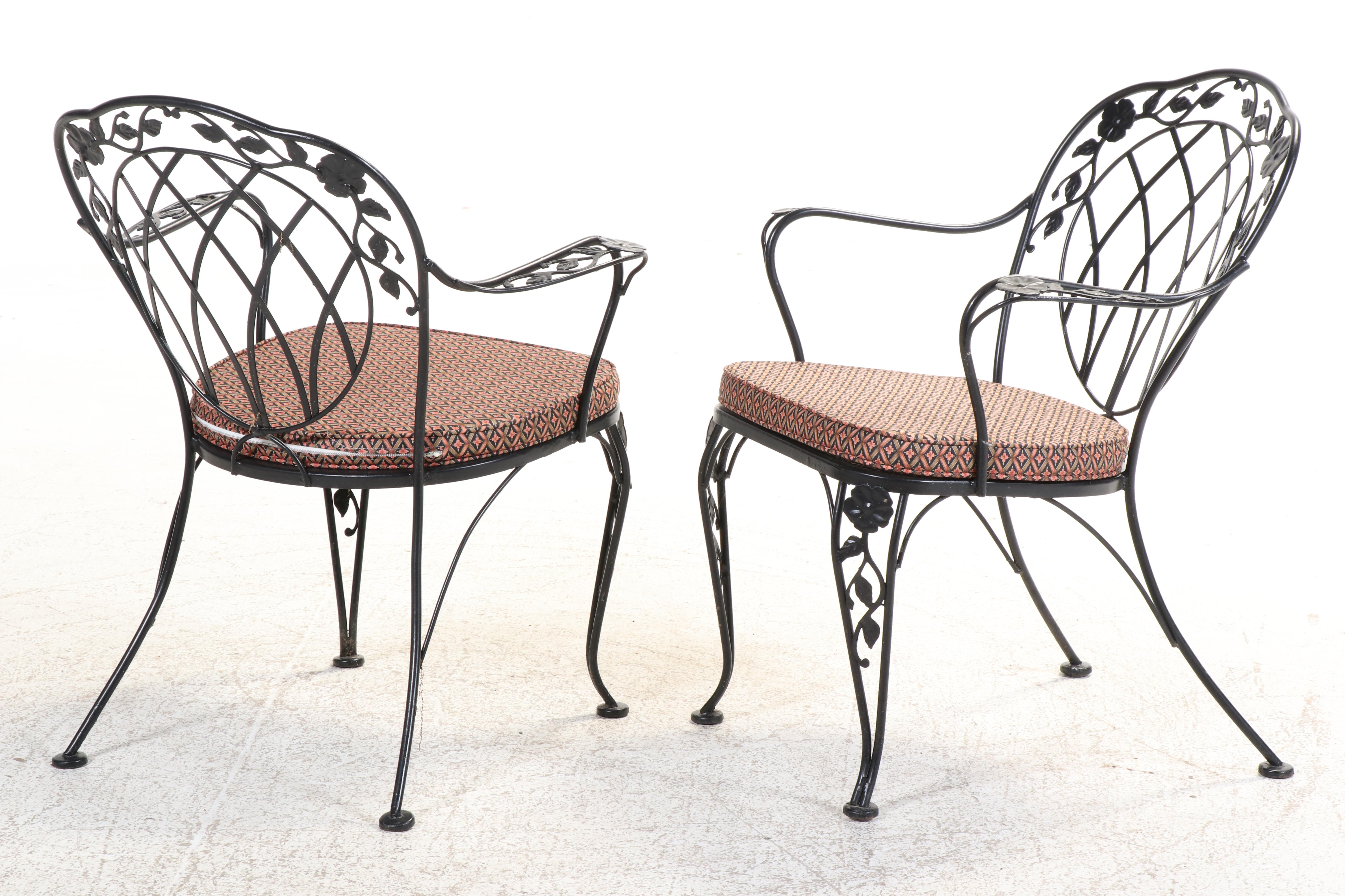 Five-Piece Wrought Iron Patio Dining Set