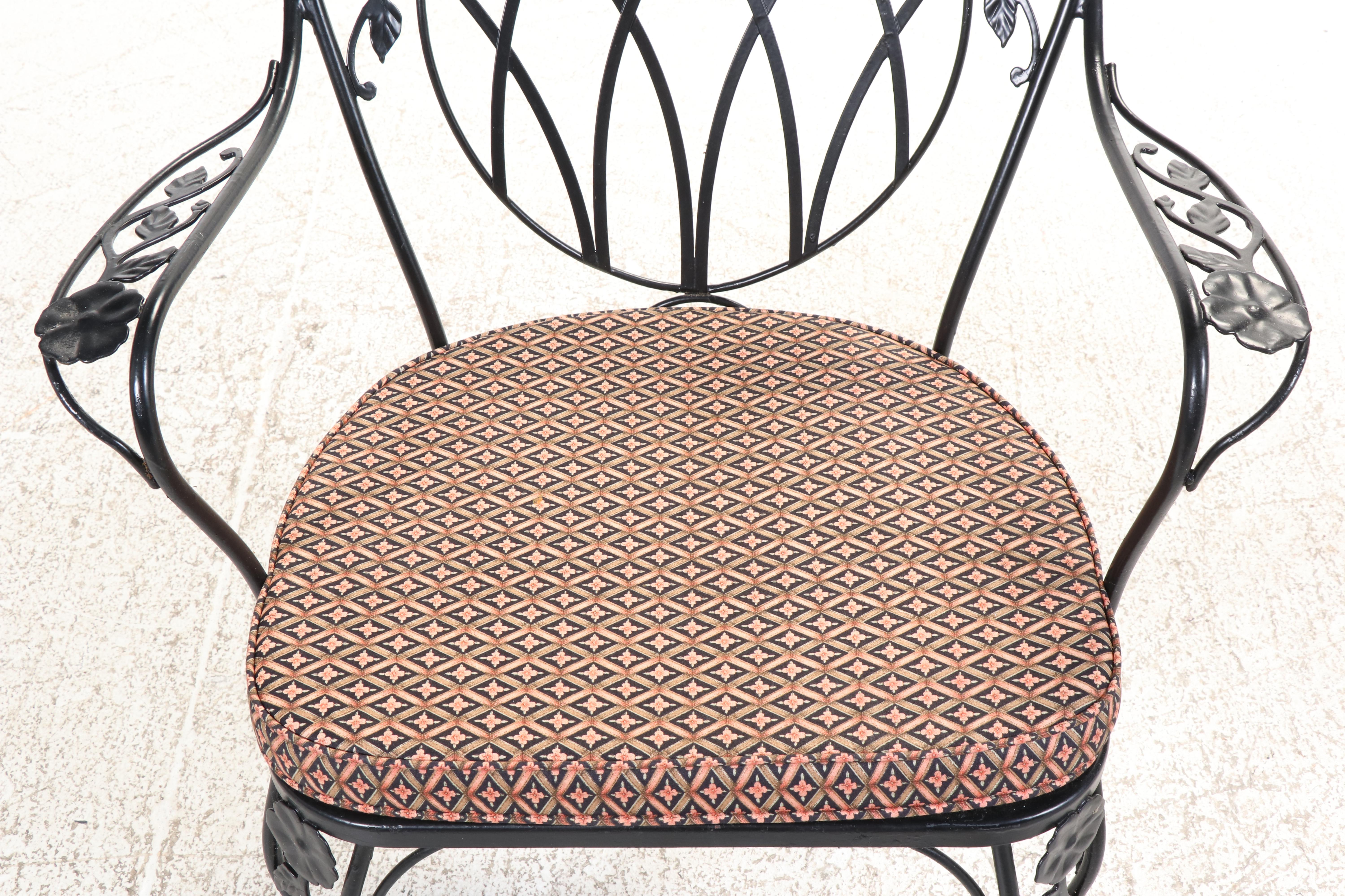 Five-Piece Wrought Iron Patio Dining Set