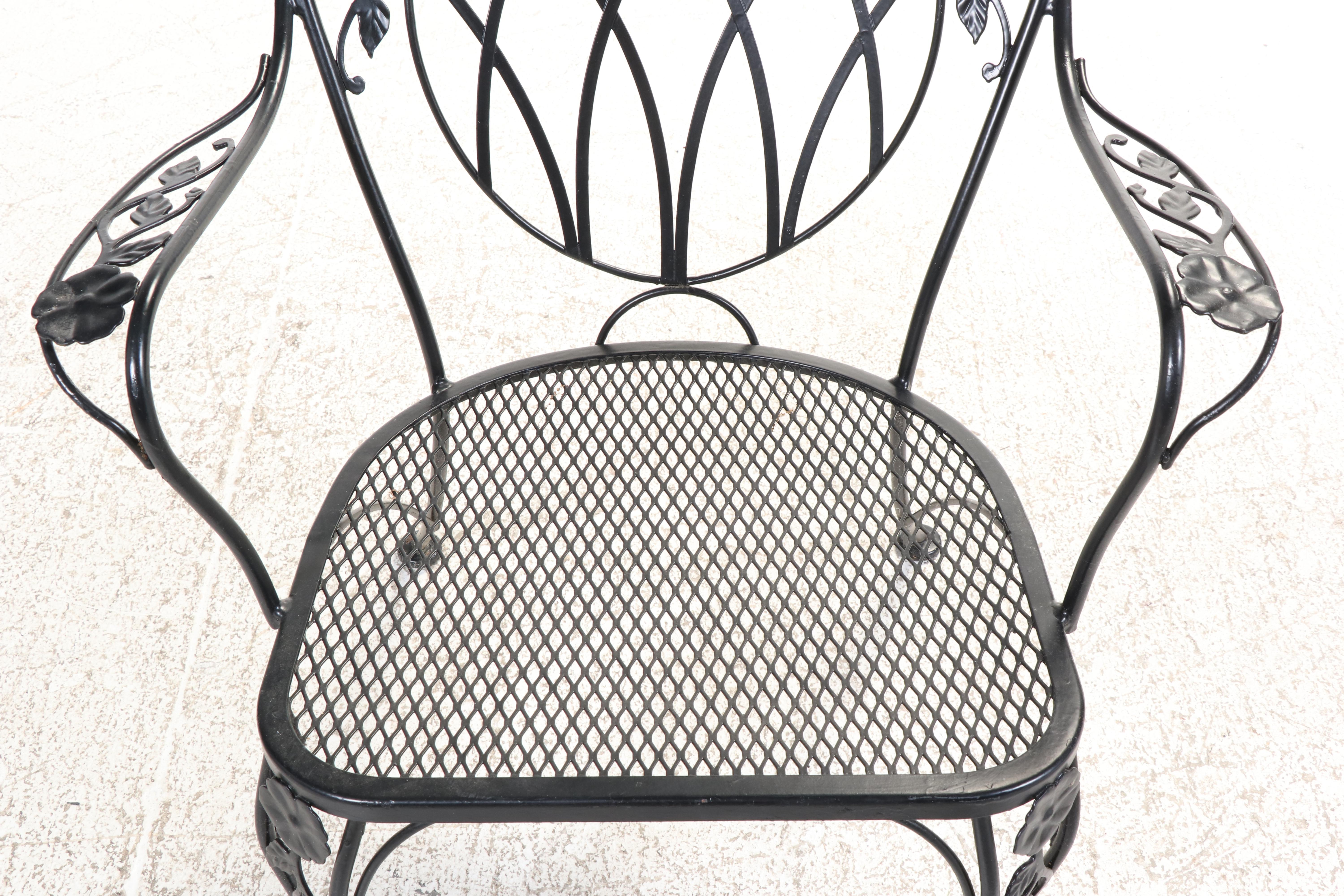 Five-Piece Wrought Iron Patio Dining Set
