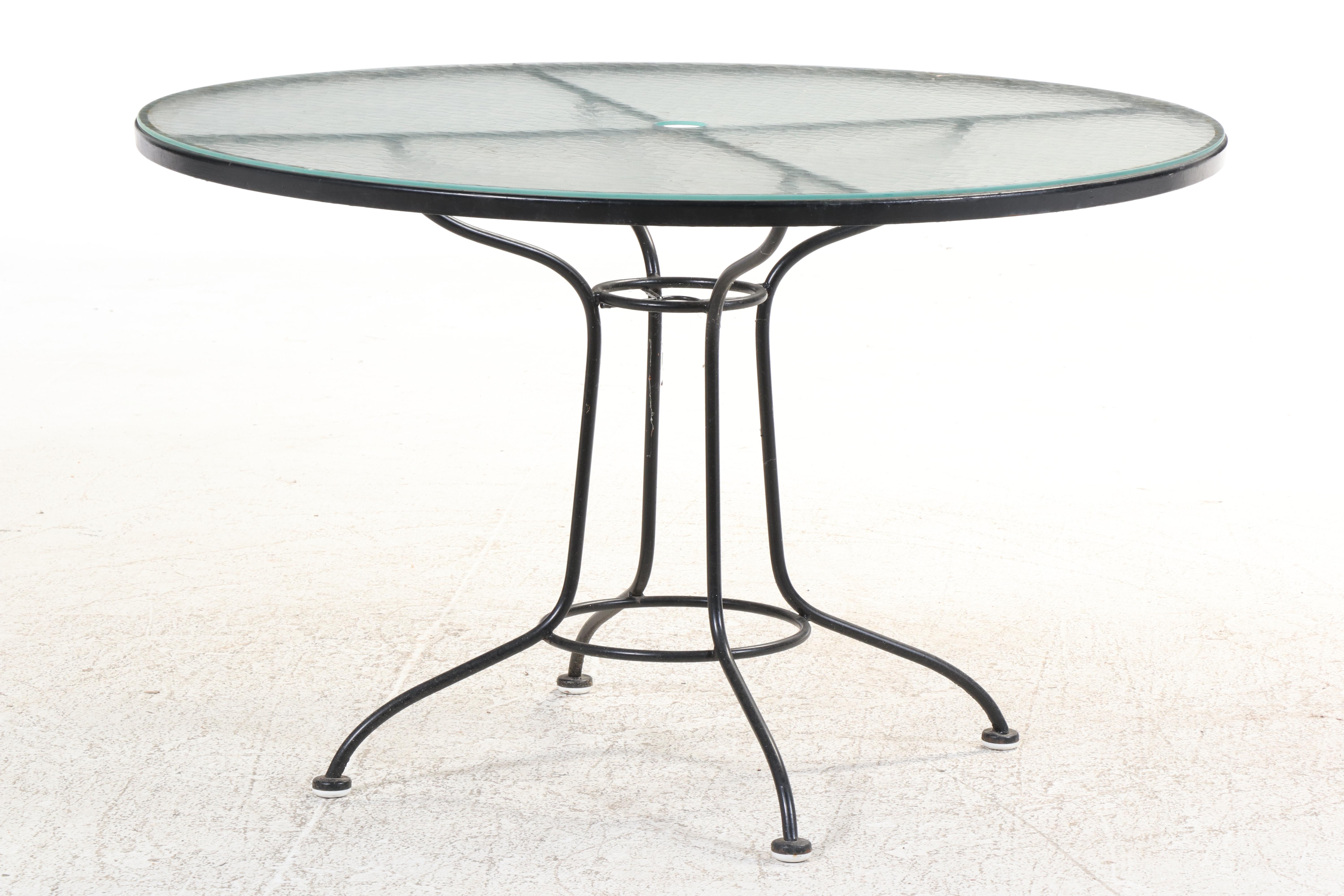 Five-Piece Wrought Iron Patio Dining Set