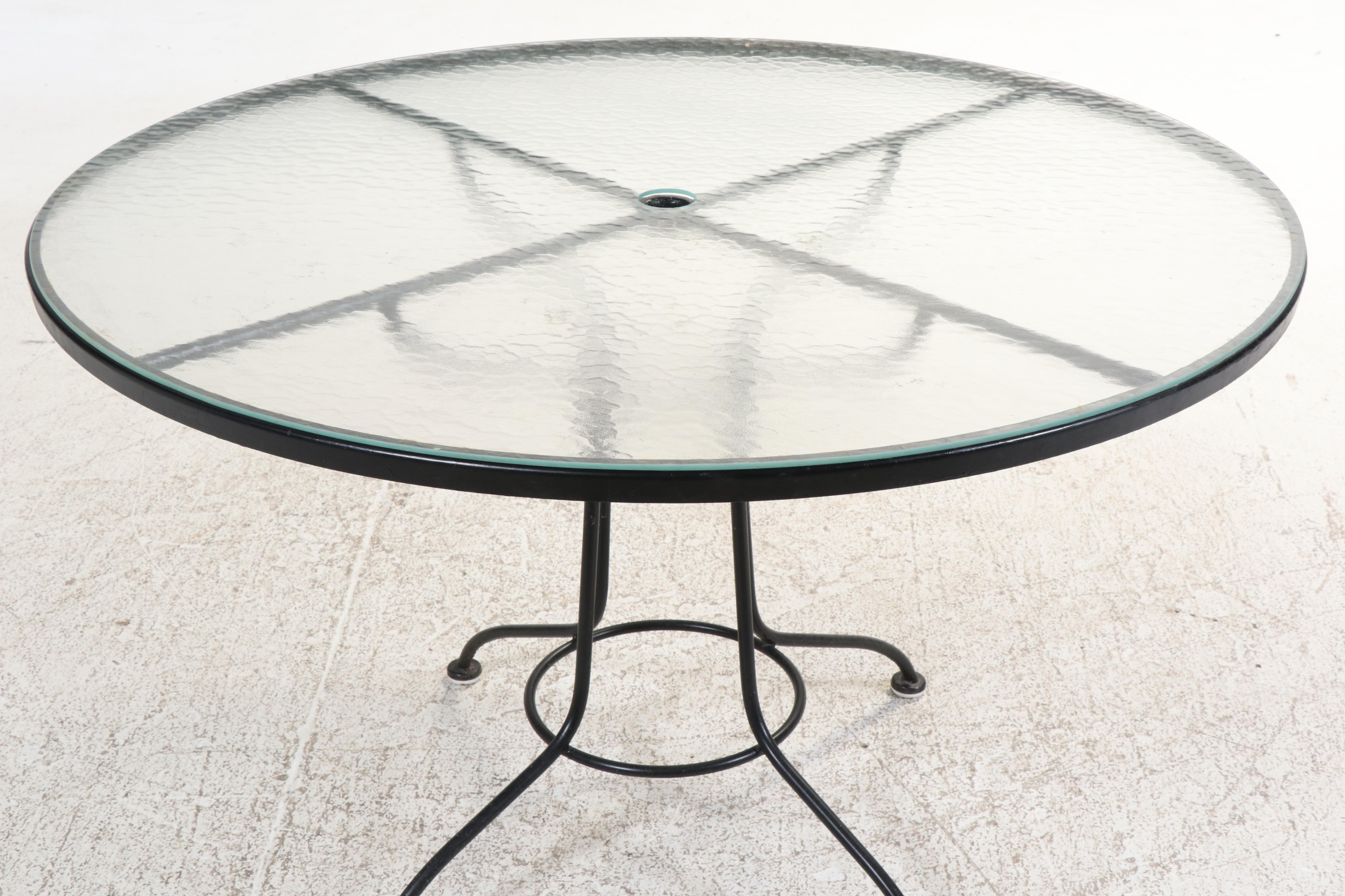 Five-Piece Wrought Iron Patio Dining Set