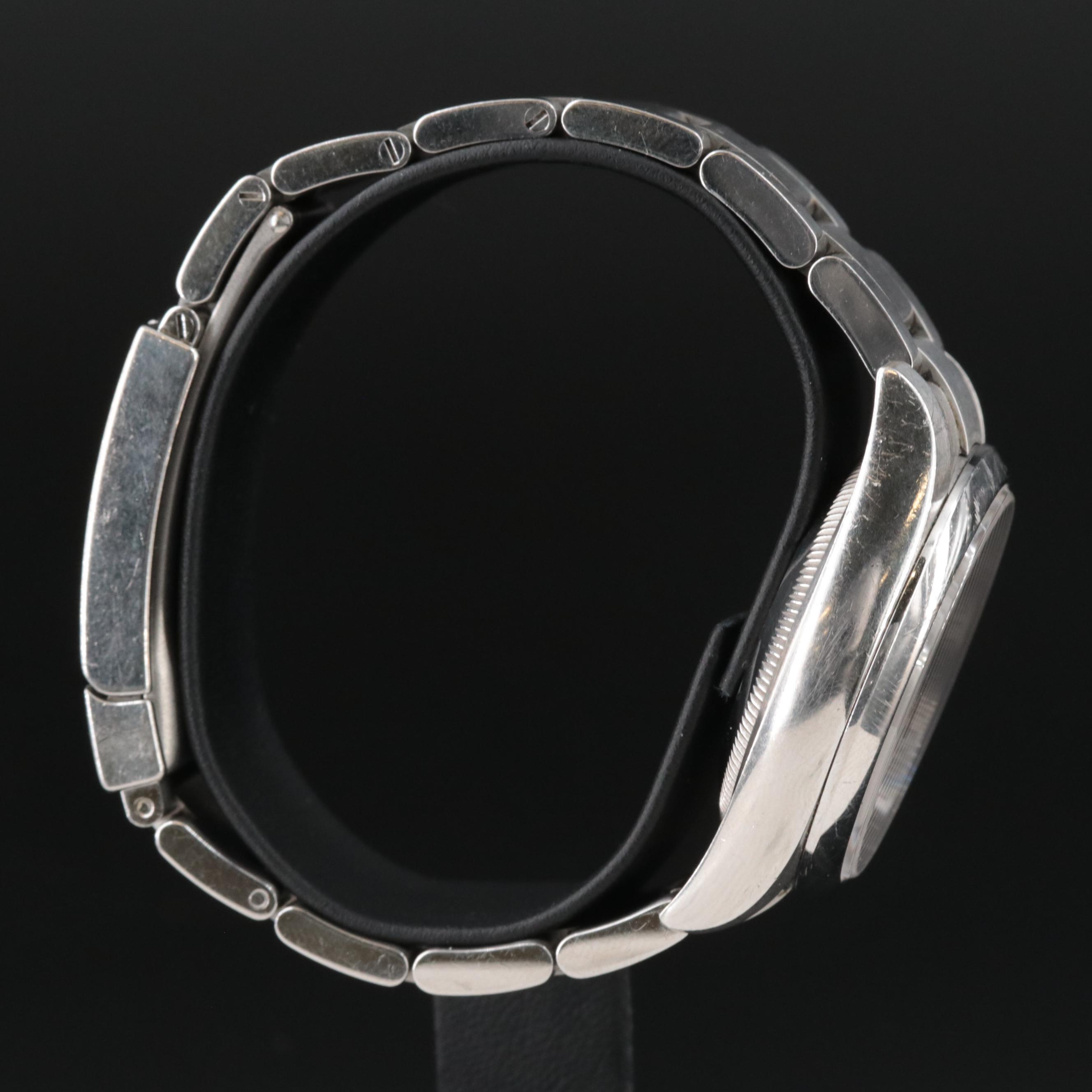 Rolex Air King Blue Bar Automatic Watch