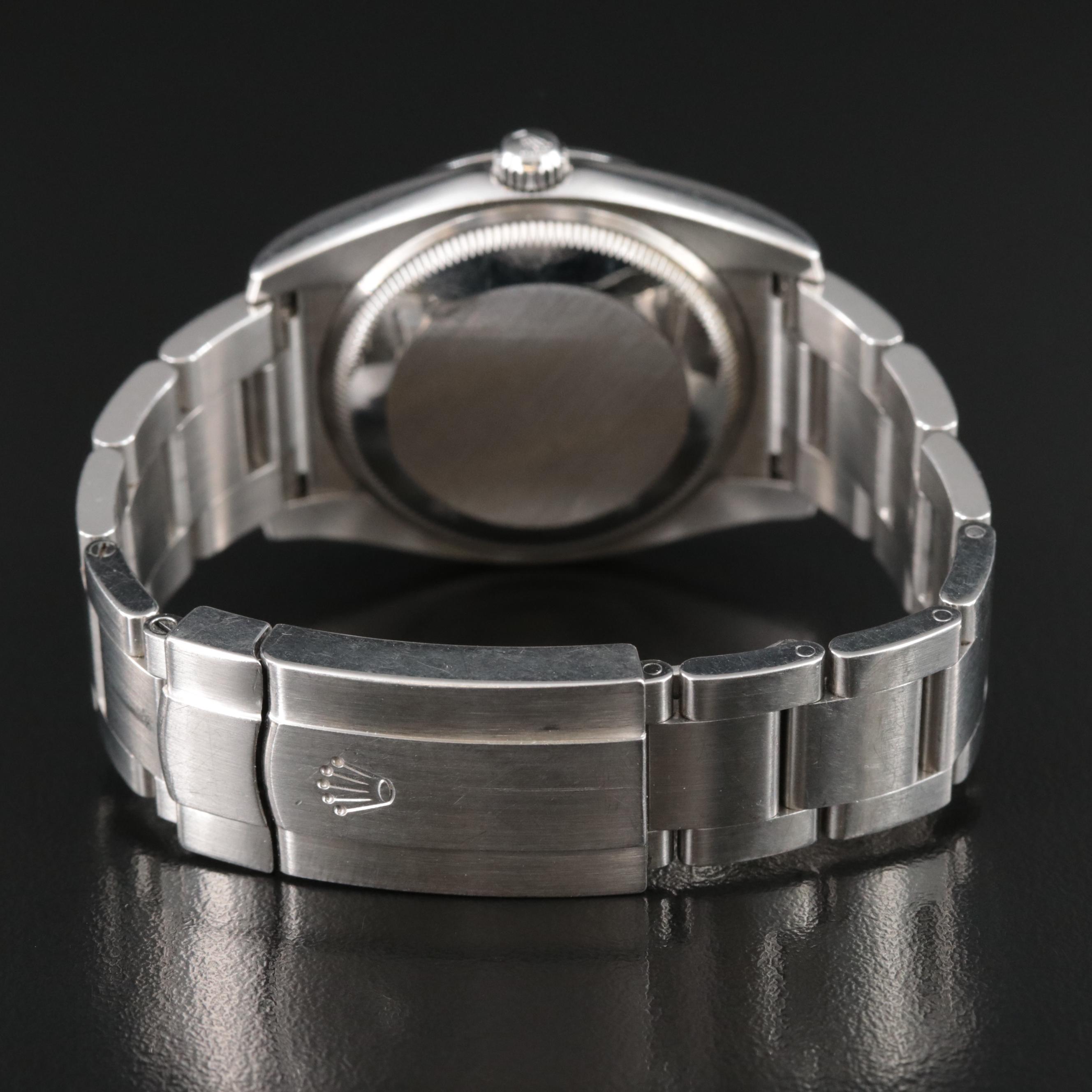 Rolex Air King Blue Bar Automatic Watch