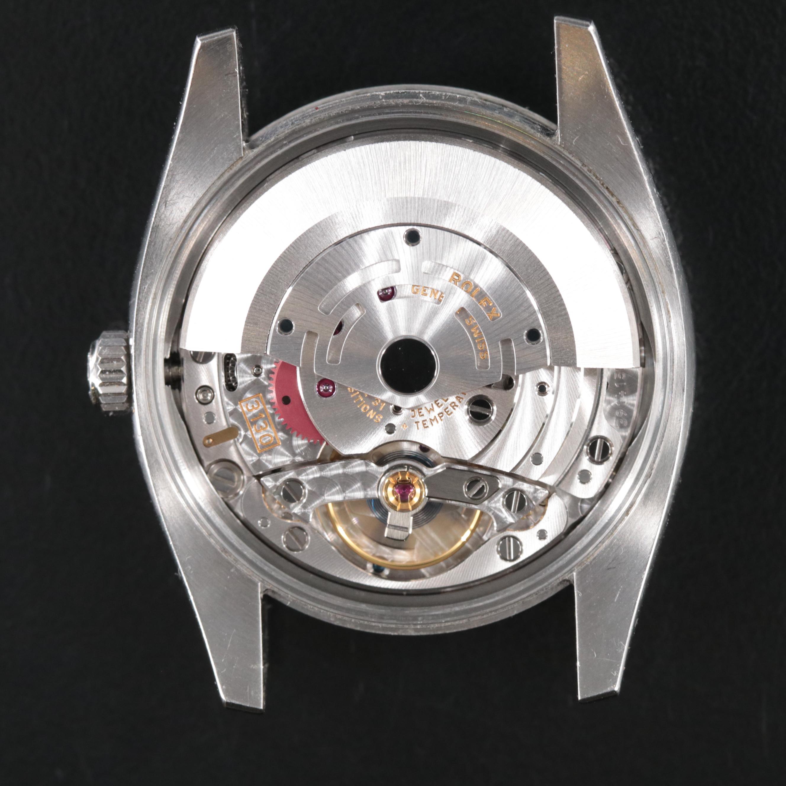 Rolex Air King Blue Bar Automatic Watch