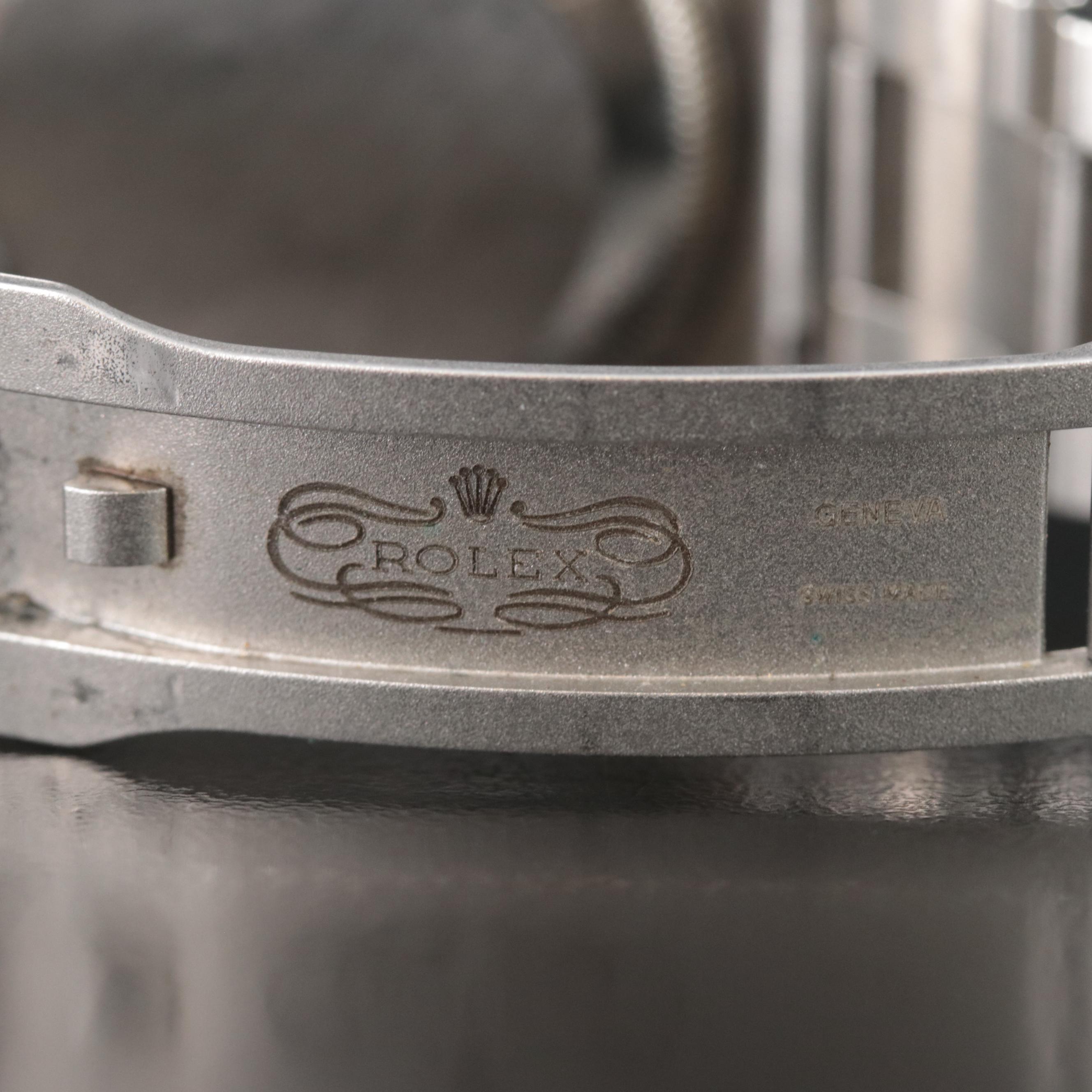 Rolex Air King Blue Bar Automatic Watch